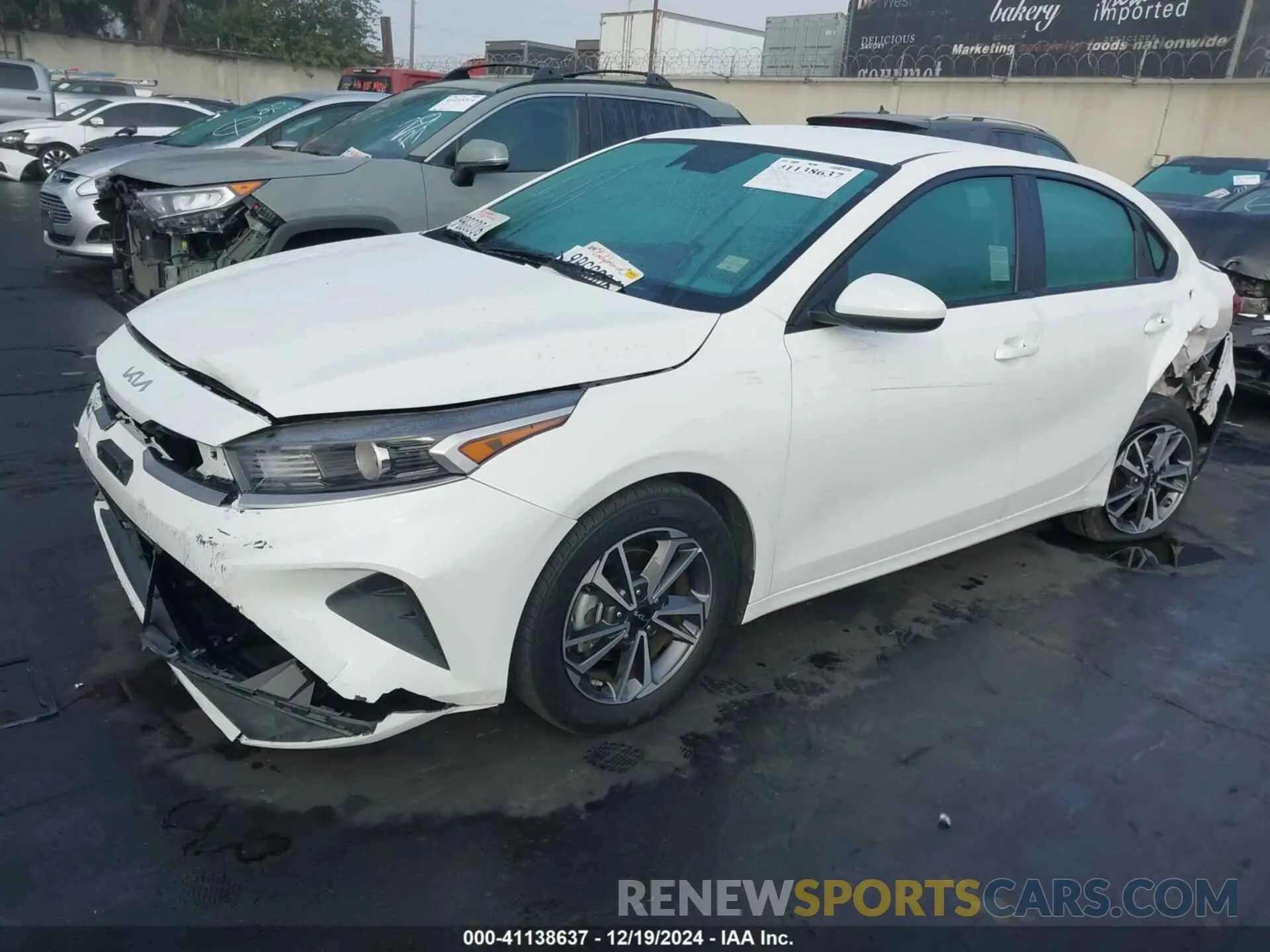 2 Photograph of a damaged car 3KPF24AD1NE474373 KIA FORTE 2022