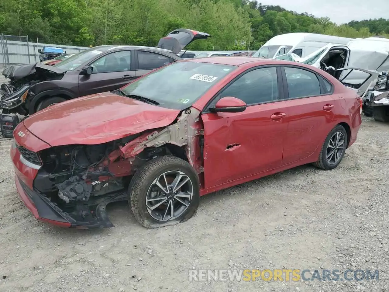 1 Photograph of a damaged car 3KPF24AD1NE482974 KIA FORTE 2022