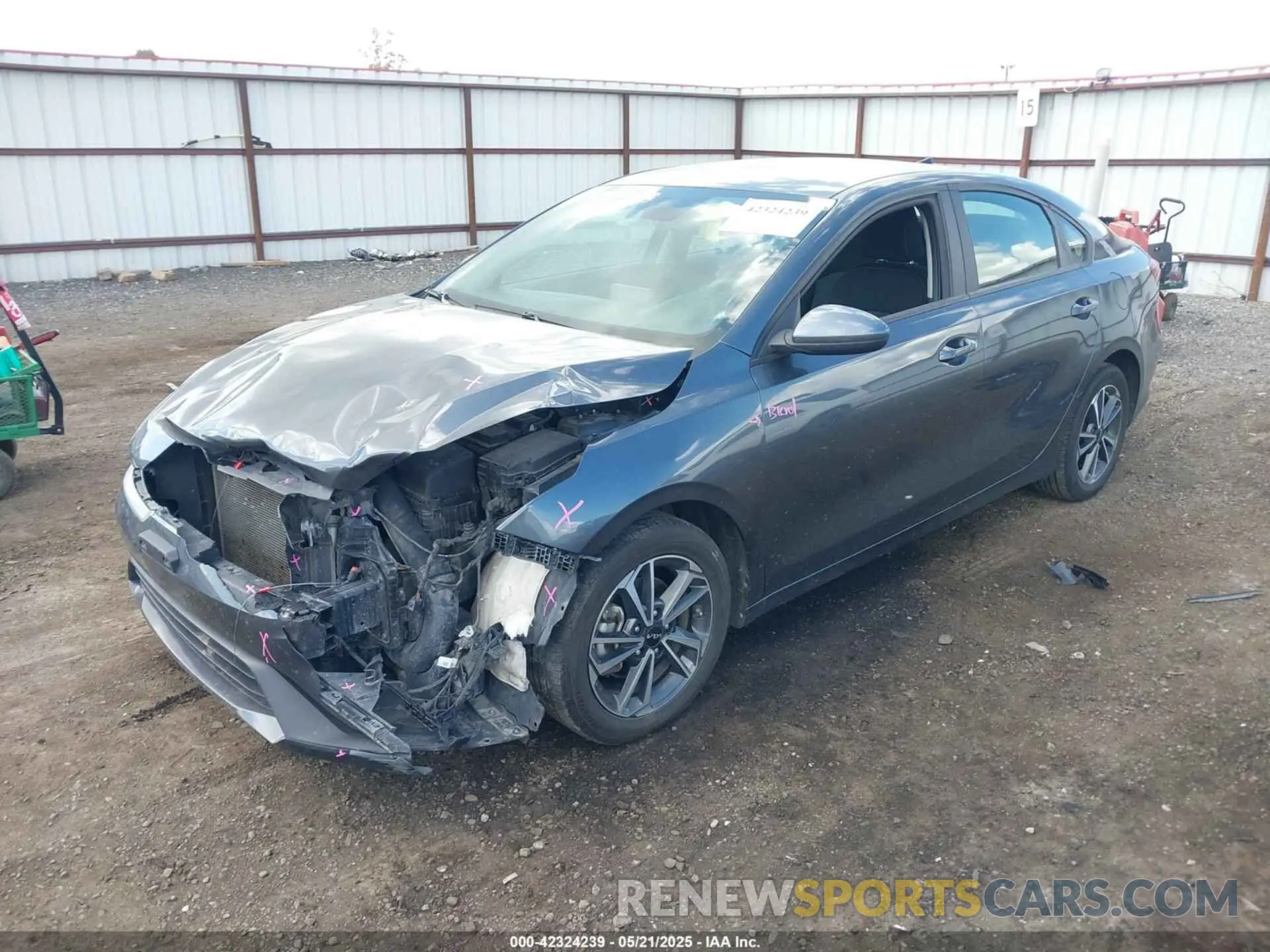 2 Photograph of a damaged car 3KPF24AD2NE455301 KIA FORTE 2022