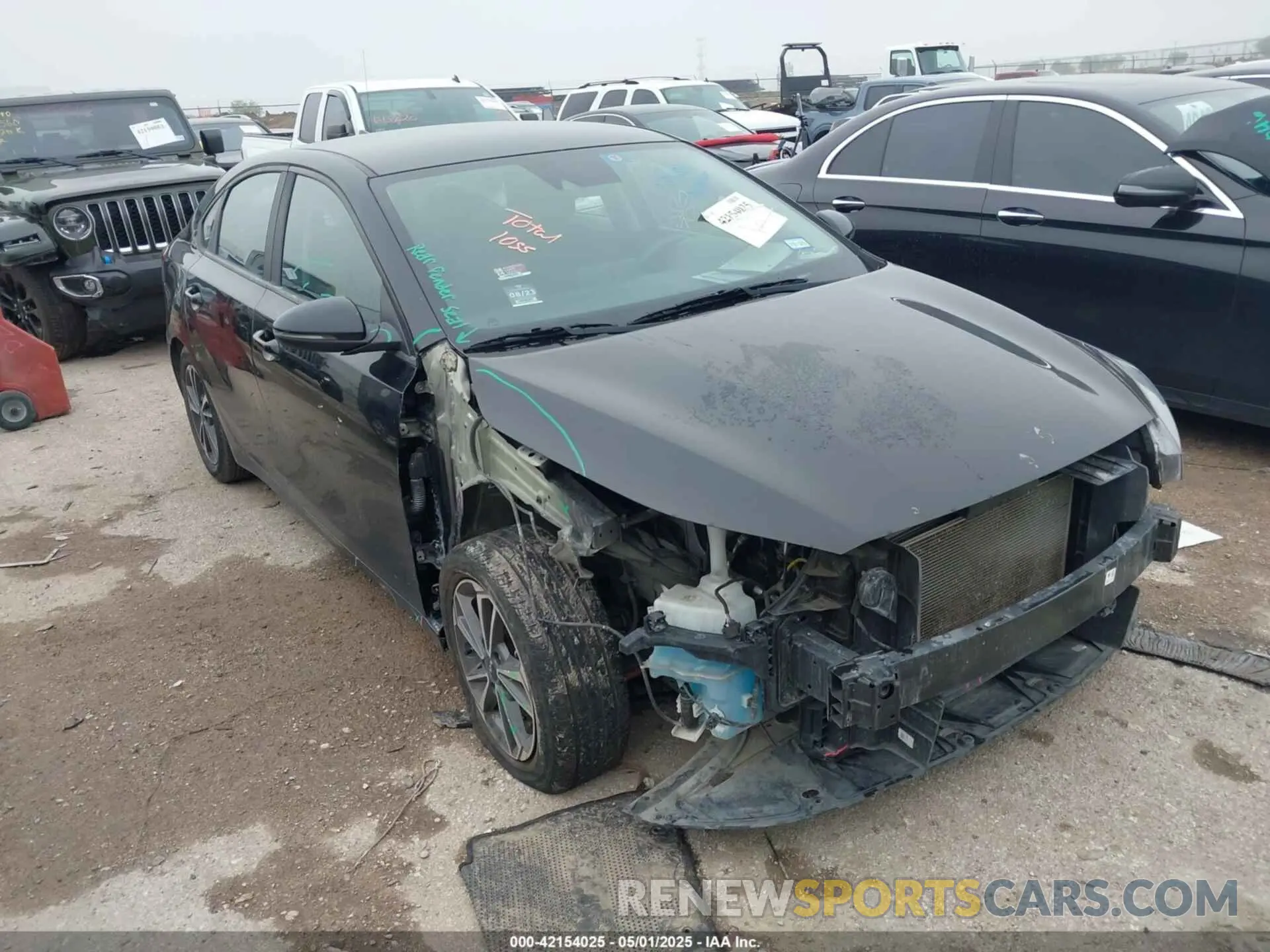 1 Photograph of a damaged car 3KPF24AD3NE424770 KIA FORTE 2022