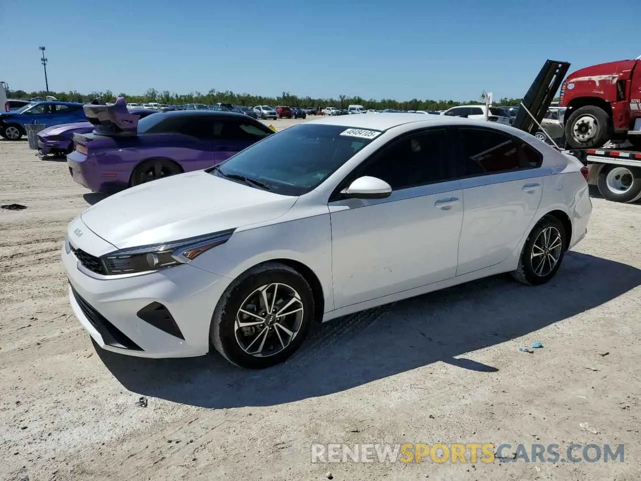 1 Photograph of a damaged car 3KPF24AD3NE455923 KIA FORTE 2022