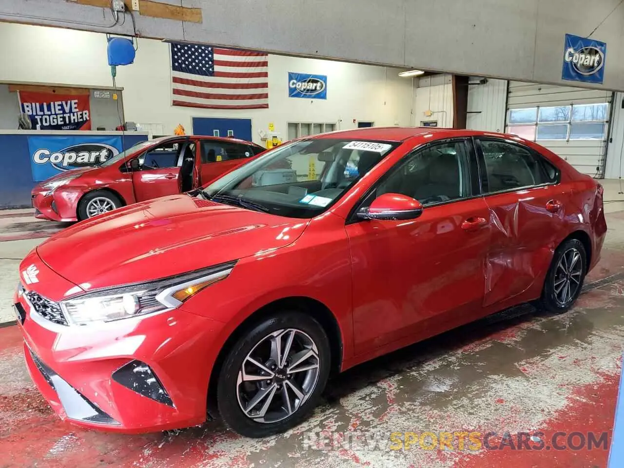 1 Photograph of a damaged car 3KPF24AD3NE494950 KIA FORTE 2022