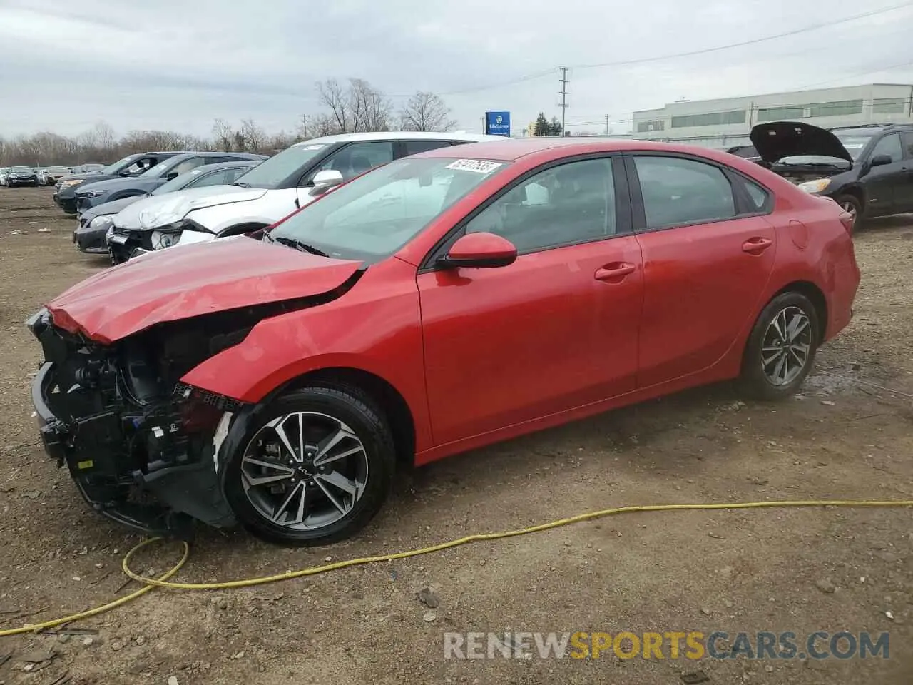 1 Photograph of a damaged car 3KPF24AD4NE427046 KIA FORTE 2022