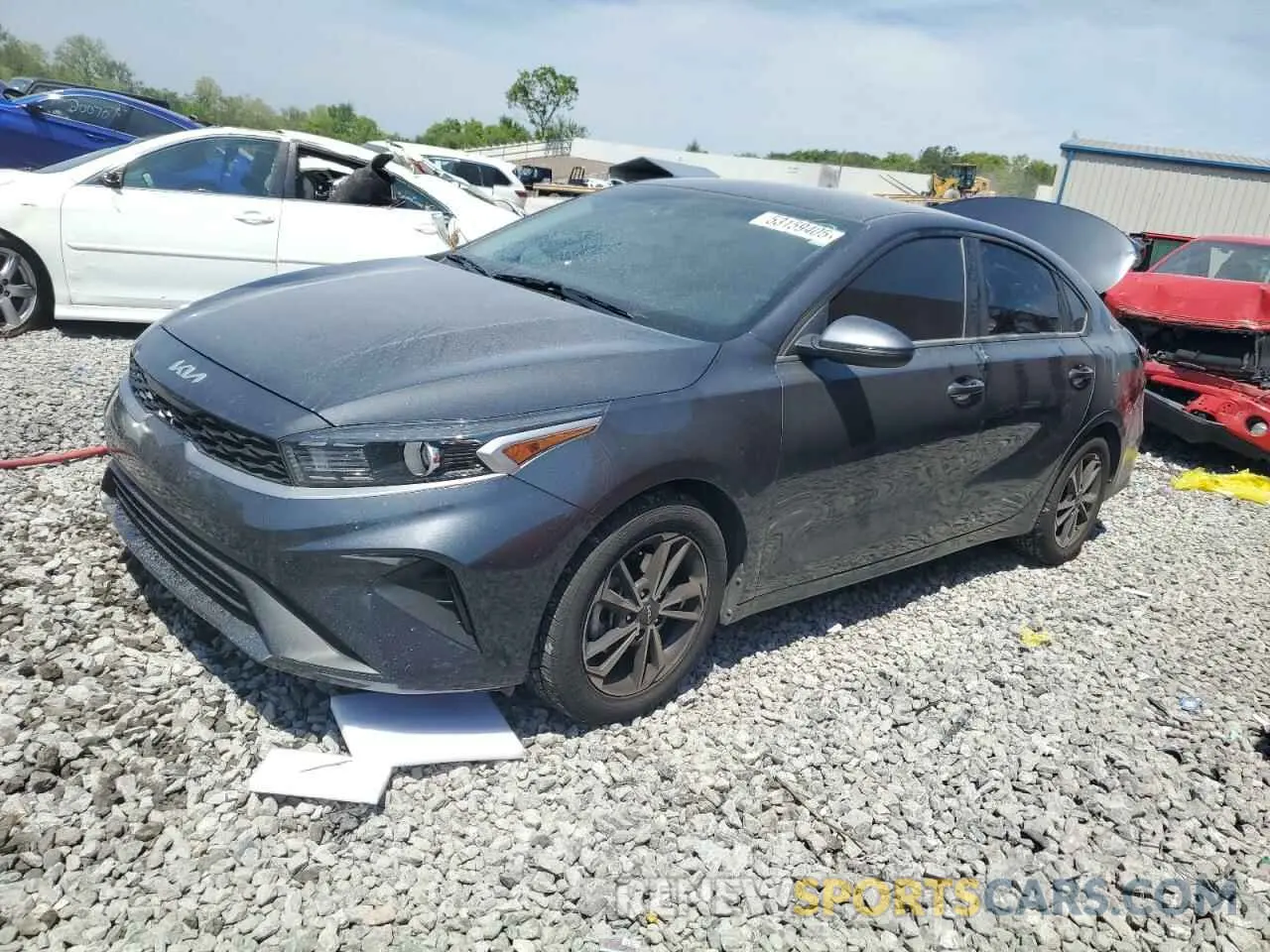 1 Photograph of a damaged car 3KPF24AD4NE442436 KIA FORTE 2022