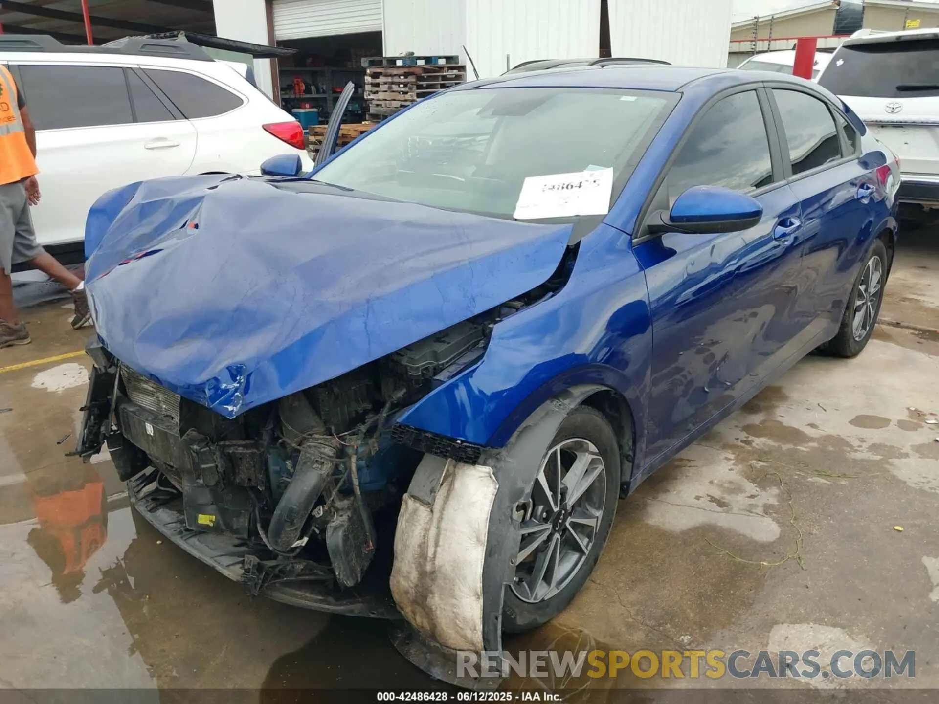 2 Photograph of a damaged car 3KPF24AD6NE455706 KIA FORTE 2022
