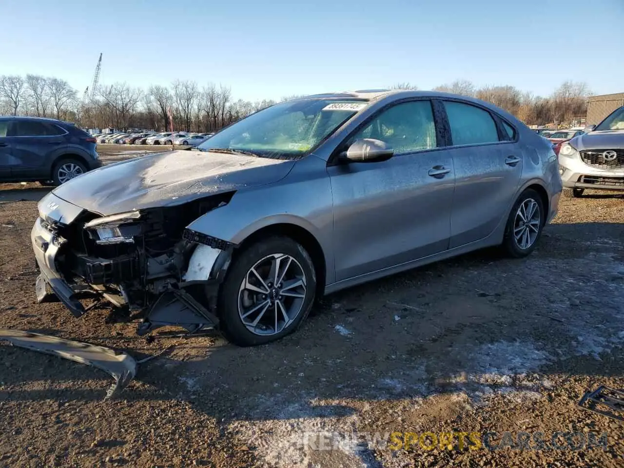 1 Photograph of a damaged car 3KPF24AD6NE463630 KIA FORTE 2022
