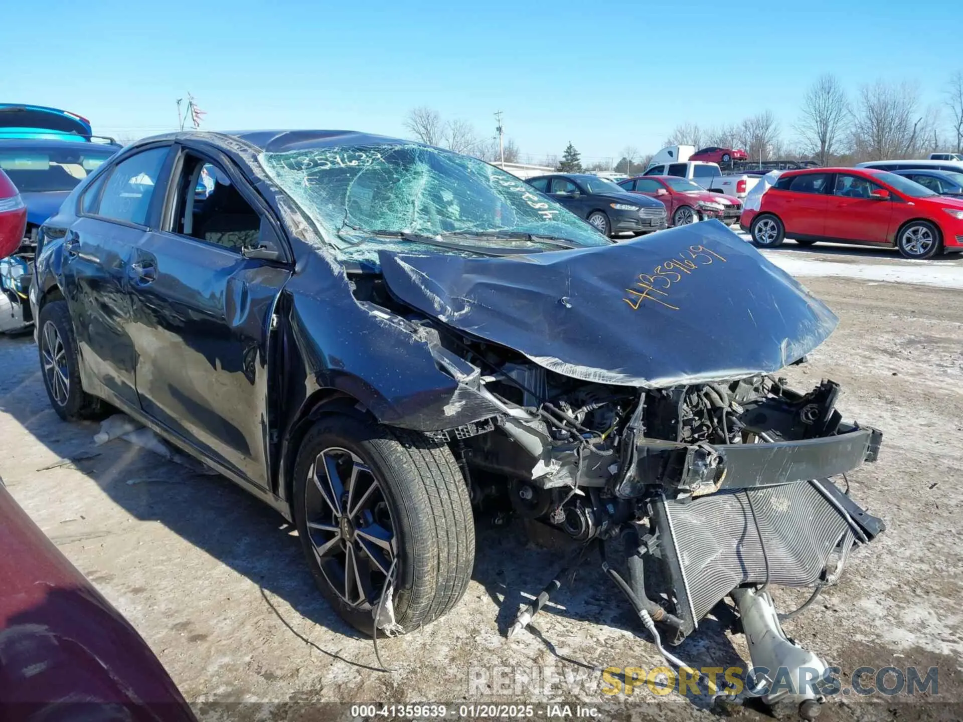 1 Photograph of a damaged car 3KPF24AD6NE482887 KIA FORTE 2022