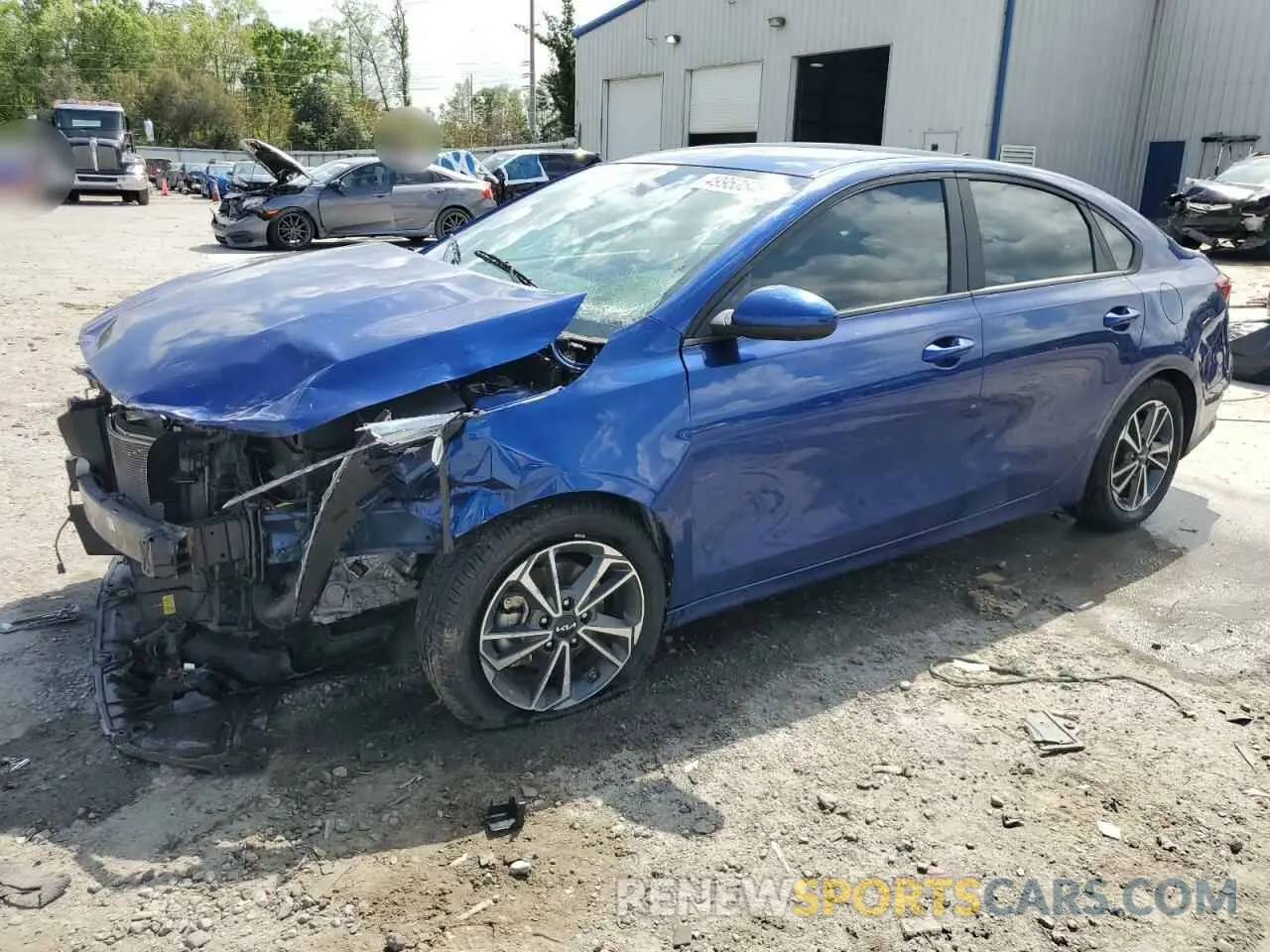 1 Photograph of a damaged car 3KPF24AD7NE419295 KIA FORTE 2022