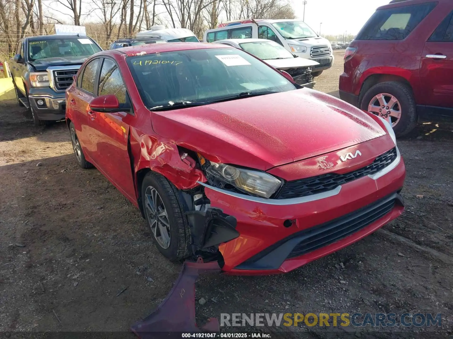 1 Photograph of a damaged car 3KPF24AD7NE427039 KIA FORTE 2022