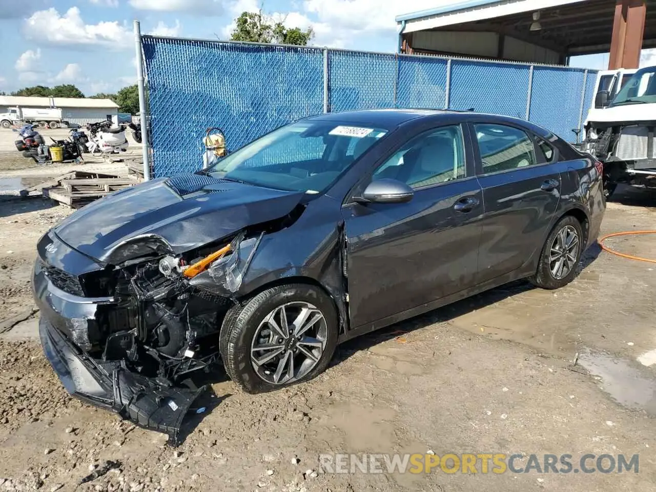 1 Photograph of a damaged car 3KPF24AD7NE433813 KIA FORTE 2022