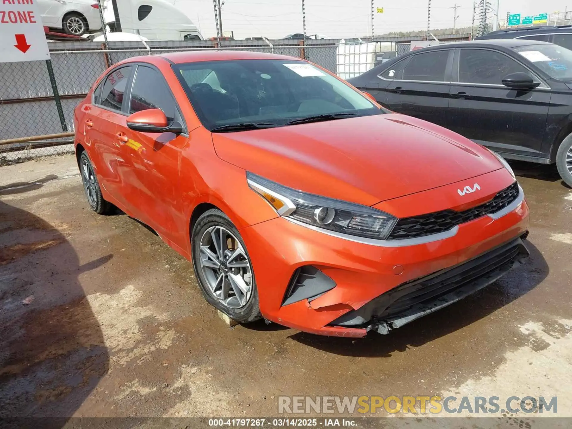 1 Photograph of a damaged car 3KPF24AD8NE434985 KIA FORTE 2022