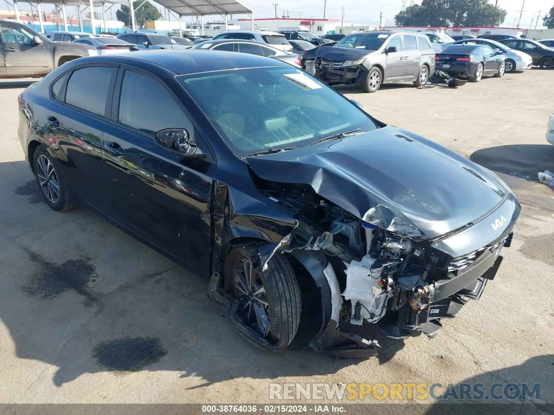 1 Photograph of a damaged car 3KPF24AD8NE499156 KIA FORTE 2022