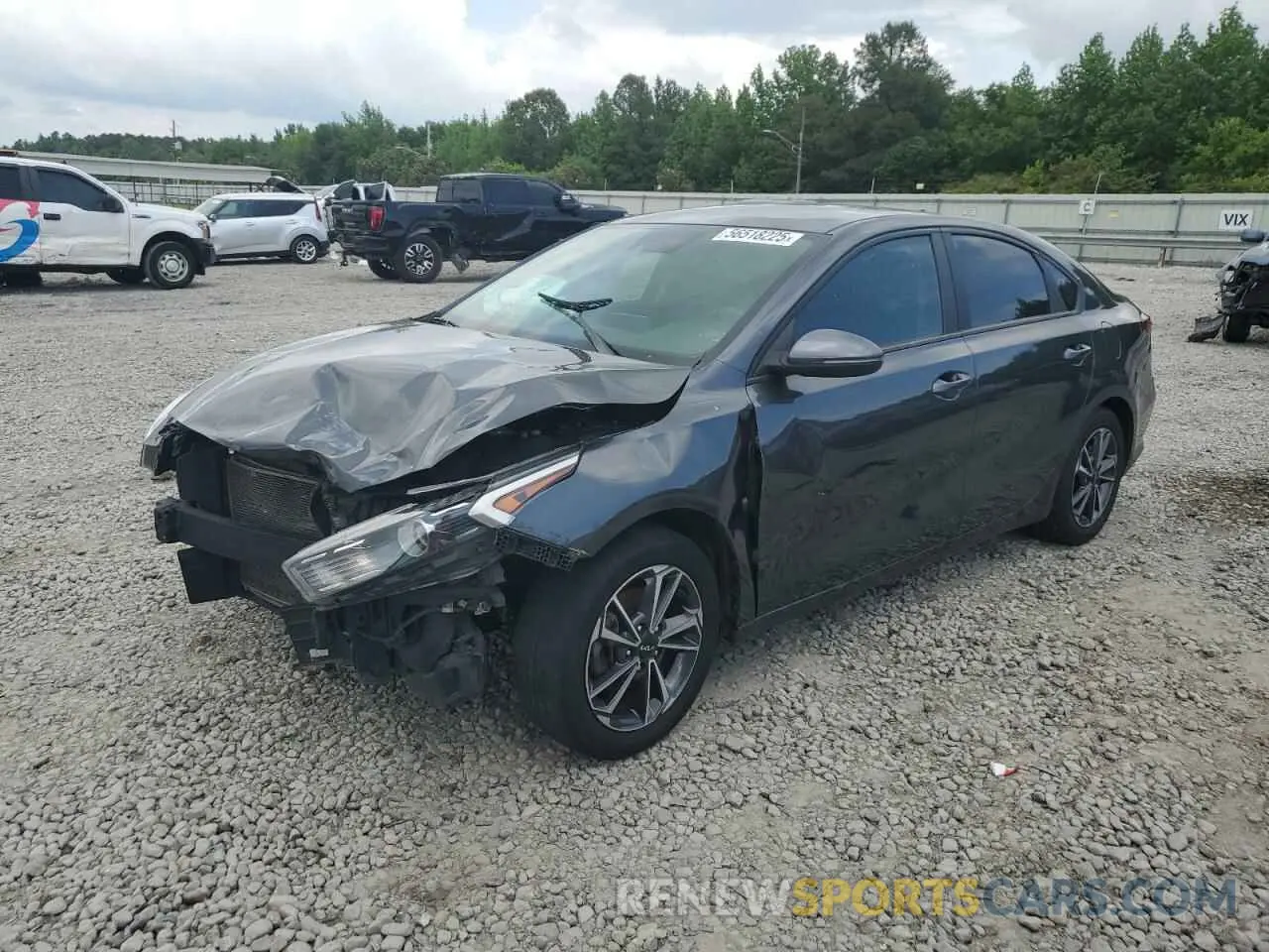 1 Photograph of a damaged car 3KPF24AD9NE418200 KIA FORTE 2022