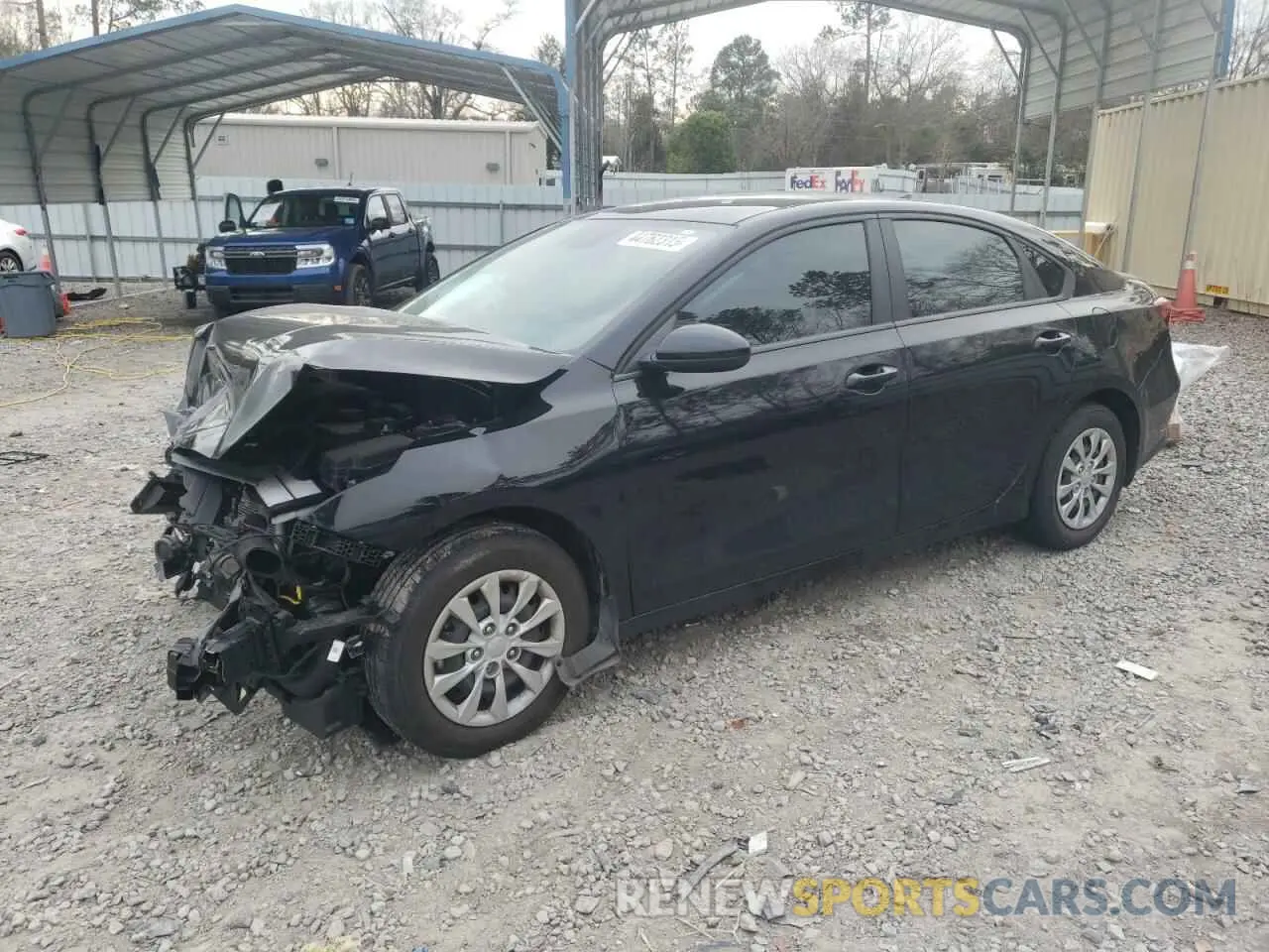 1 Photograph of a damaged car 3KPF24AD9NE445414 KIA FORTE 2022