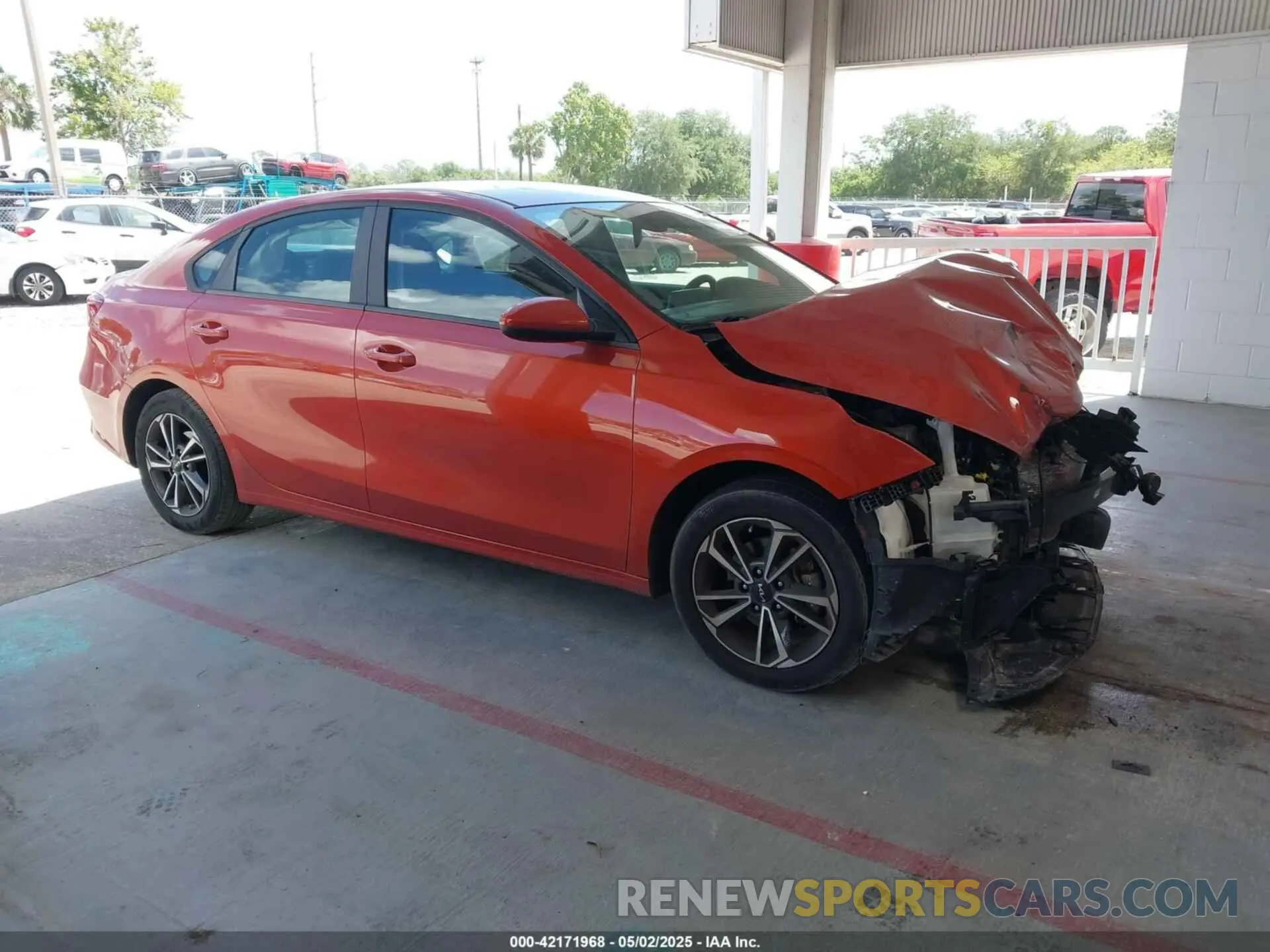 1 Photograph of a damaged car 3KPF24ADXNE419260 KIA FORTE 2022