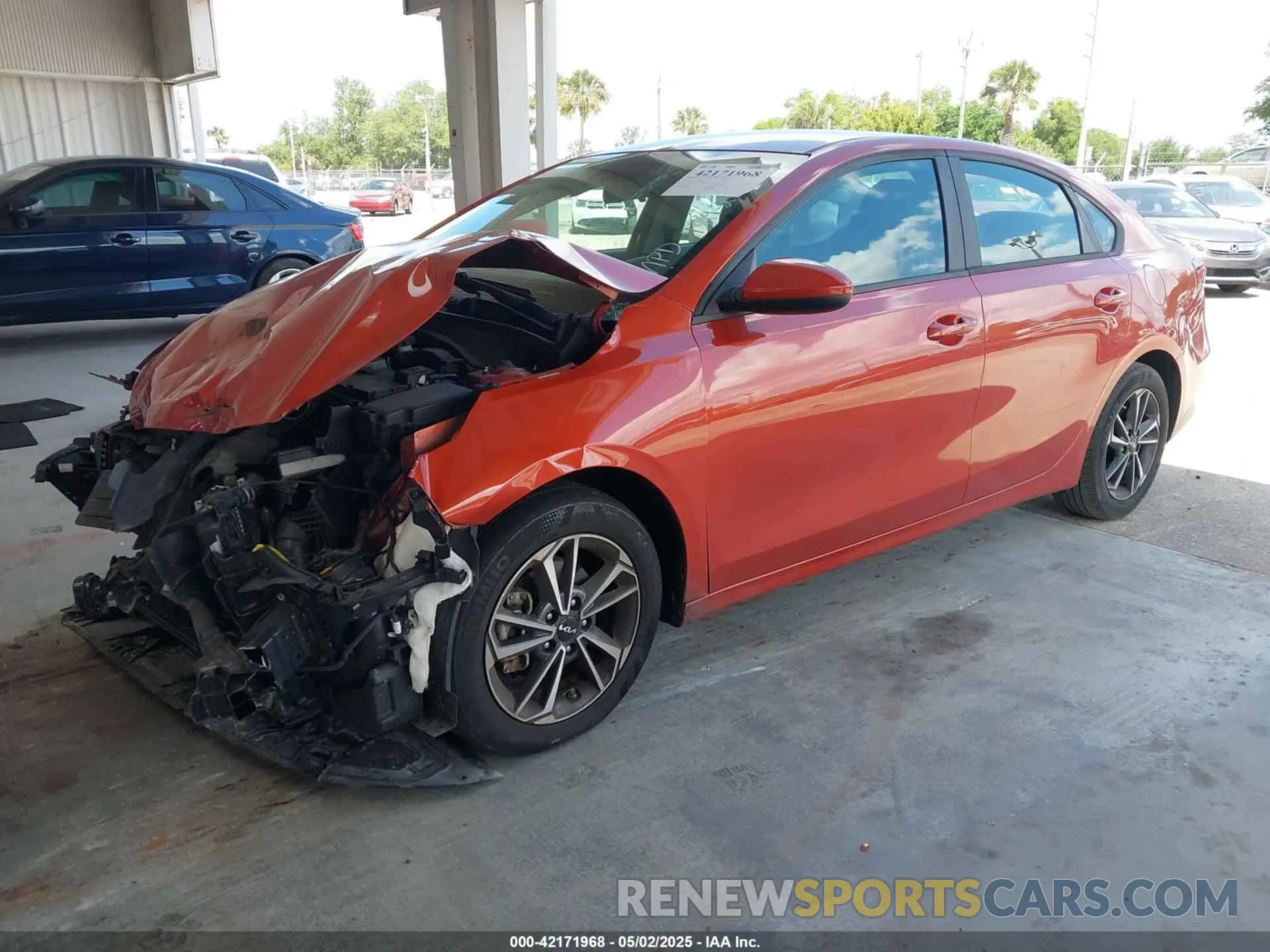 2 Photograph of a damaged car 3KPF24ADXNE419260 KIA FORTE 2022