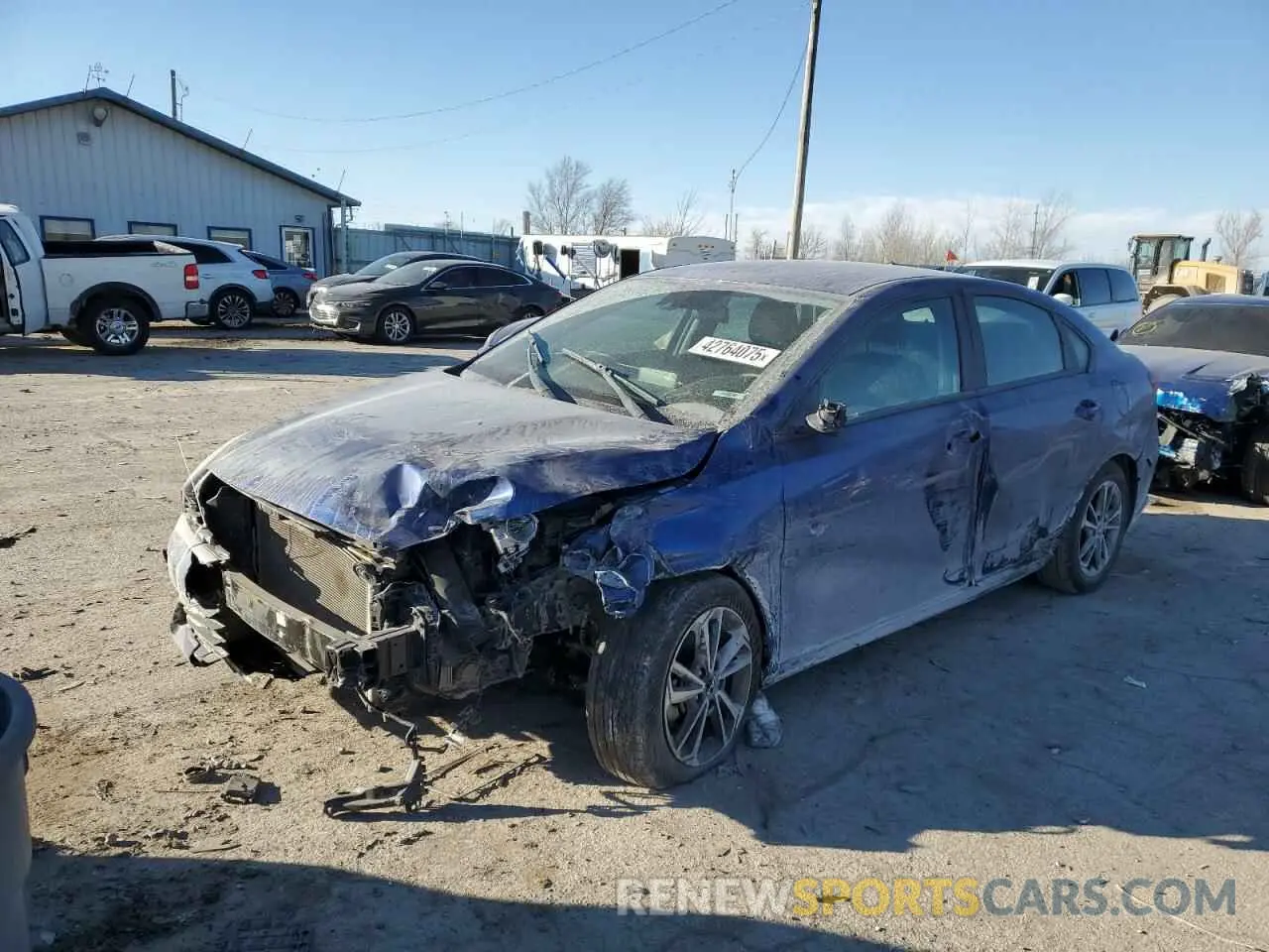 1 Photograph of a damaged car 3KPF24ADXNE448550 KIA FORTE 2022