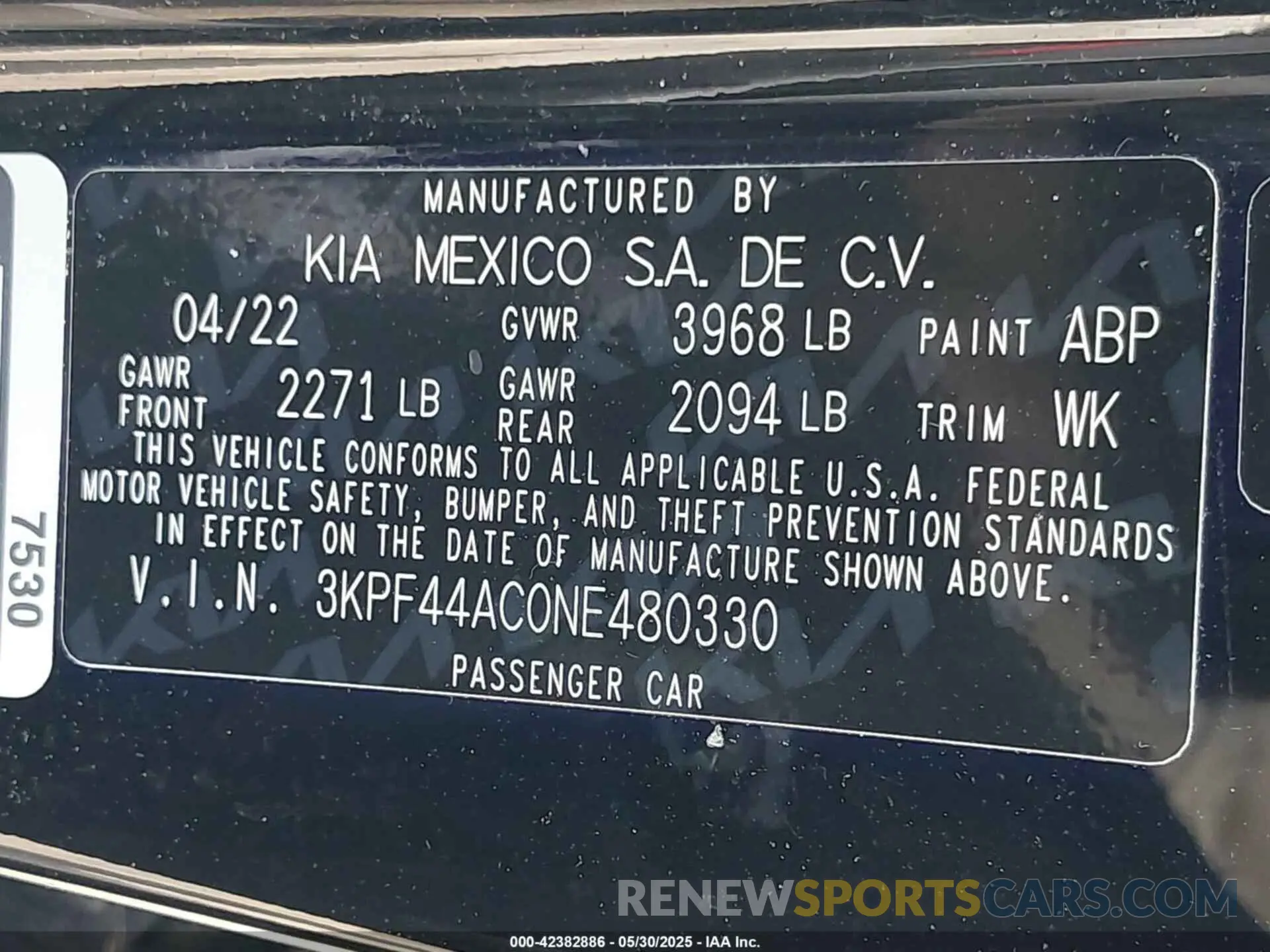 9 Photograph of a damaged car 3KPF44AC0NE480330 KIA FORTE 2022