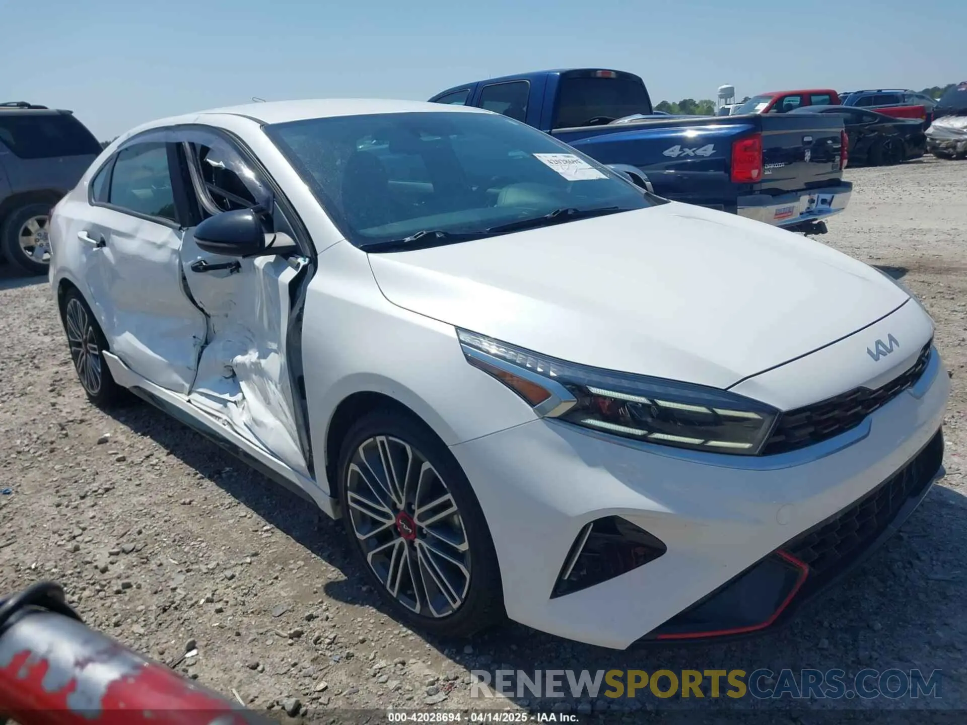 1 Photograph of a damaged car 3KPF44AC3NE477289 KIA FORTE 2022