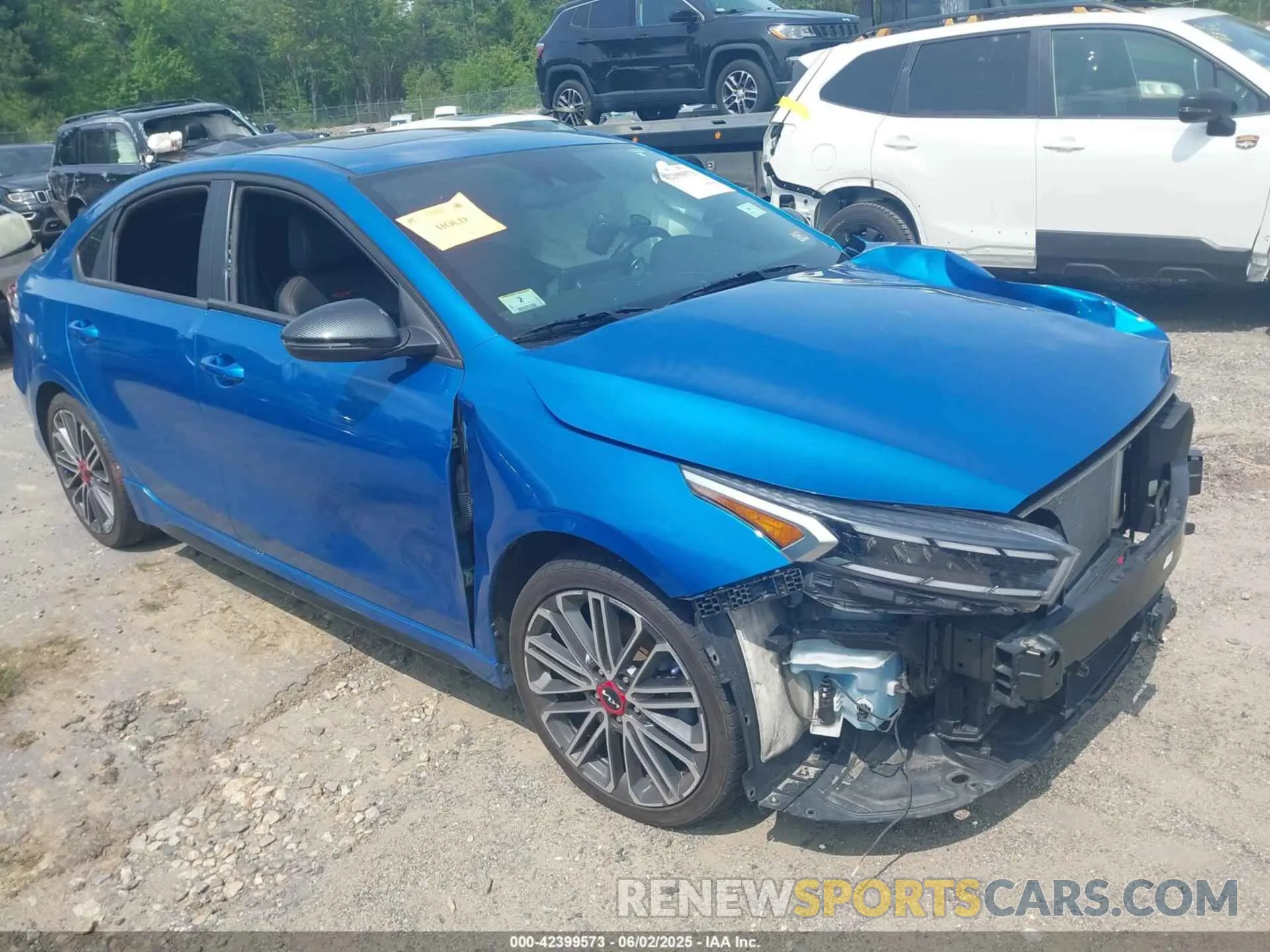 1 Photograph of a damaged car 3KPF44AC6NE445890 KIA FORTE 2022