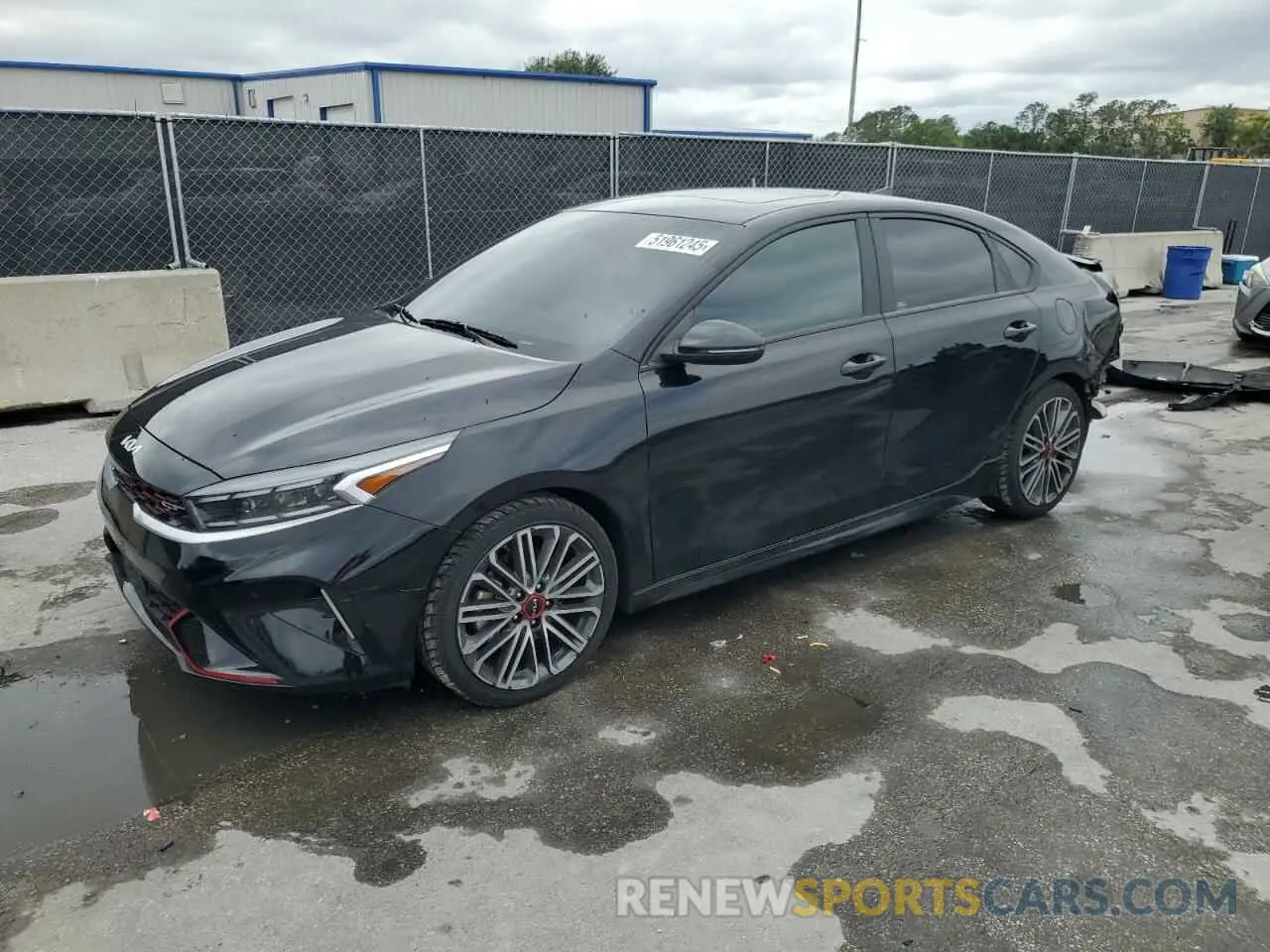 1 Photograph of a damaged car 3KPF44AC9NE451487 KIA FORTE 2022