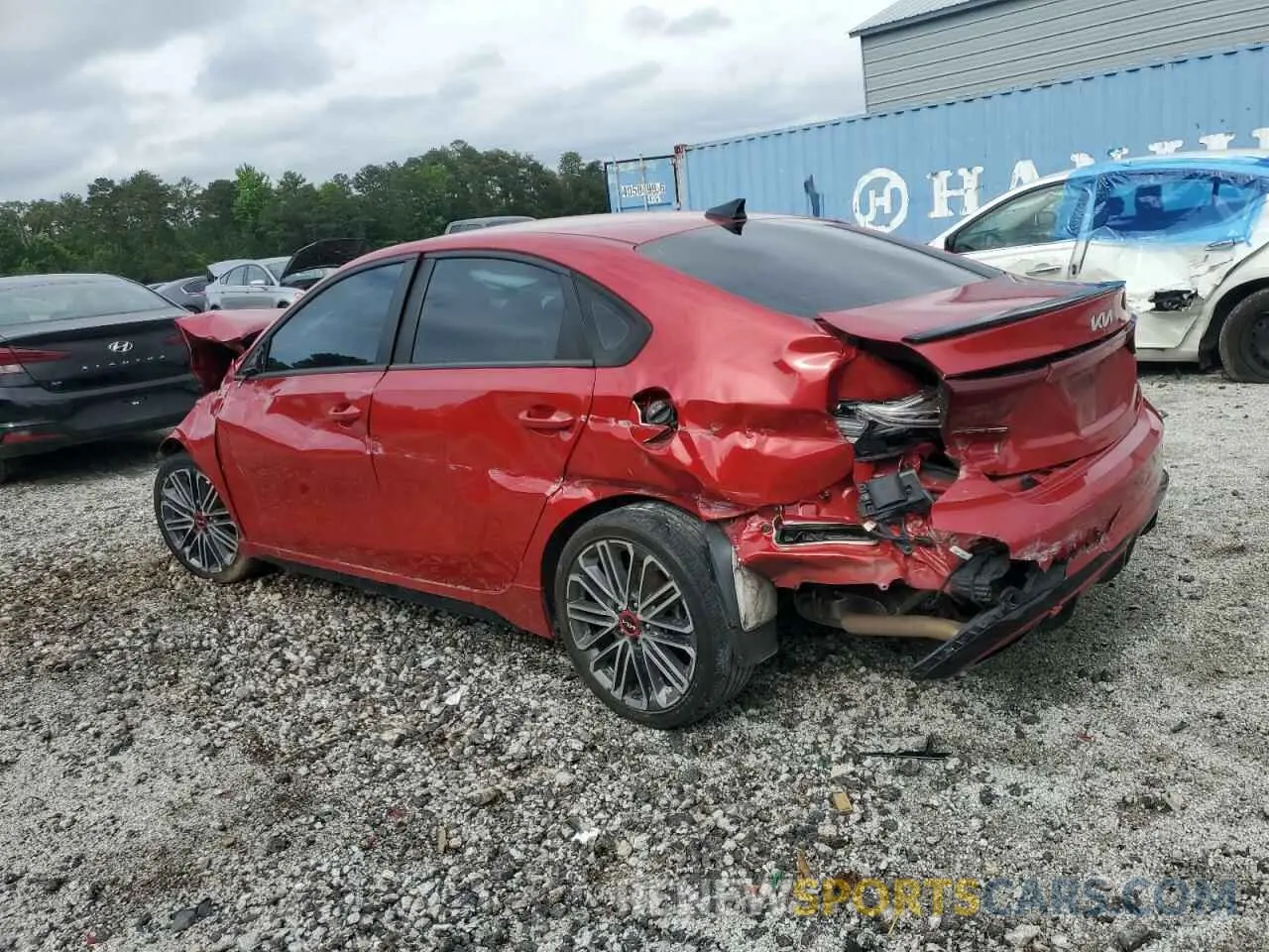 2 Photograph of a damaged car 3KPF44AC9NE495554 KIA FORTE 2022