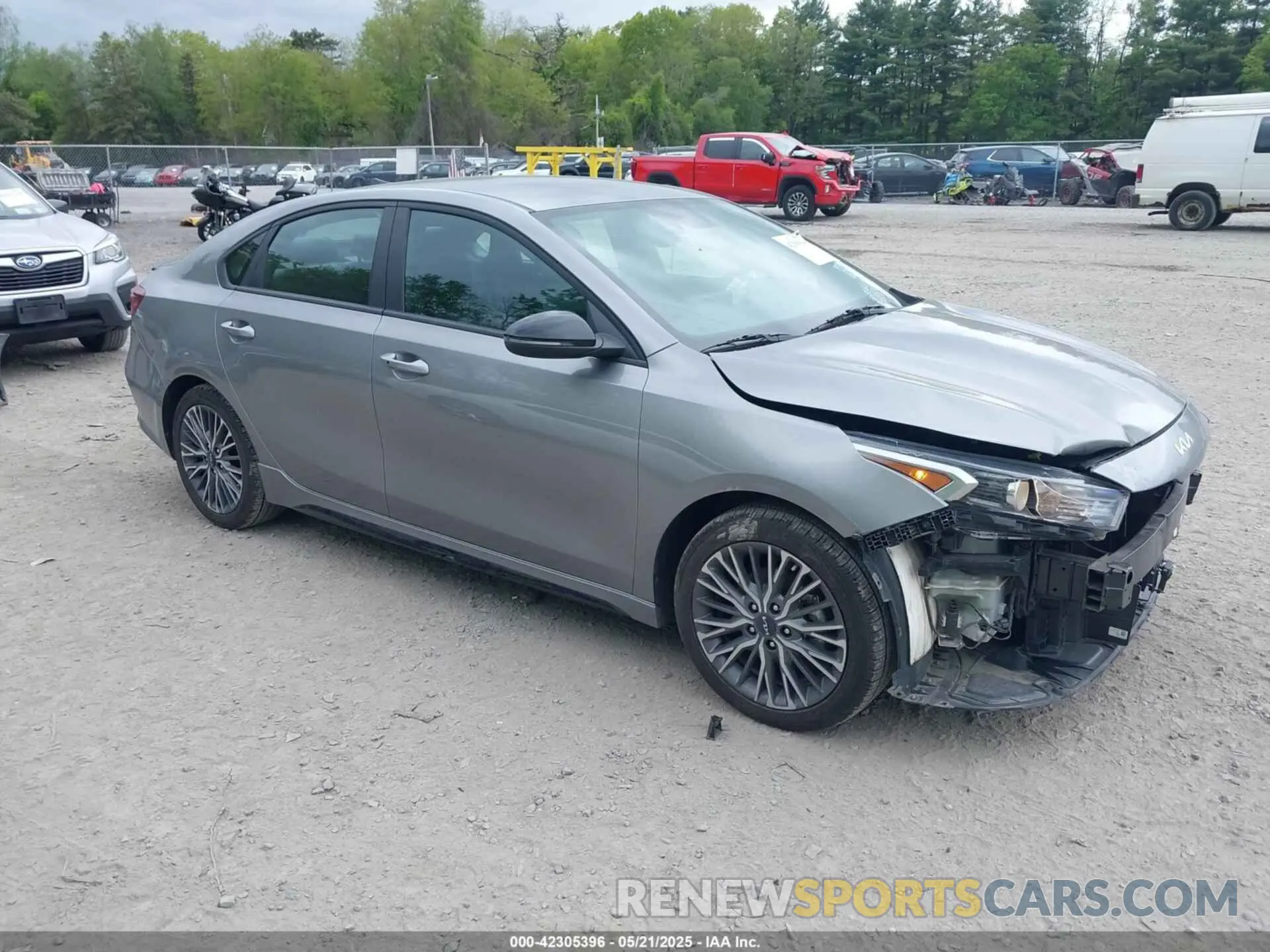 1 Photograph of a damaged car 3KPF54AD0NE486182 KIA FORTE 2022