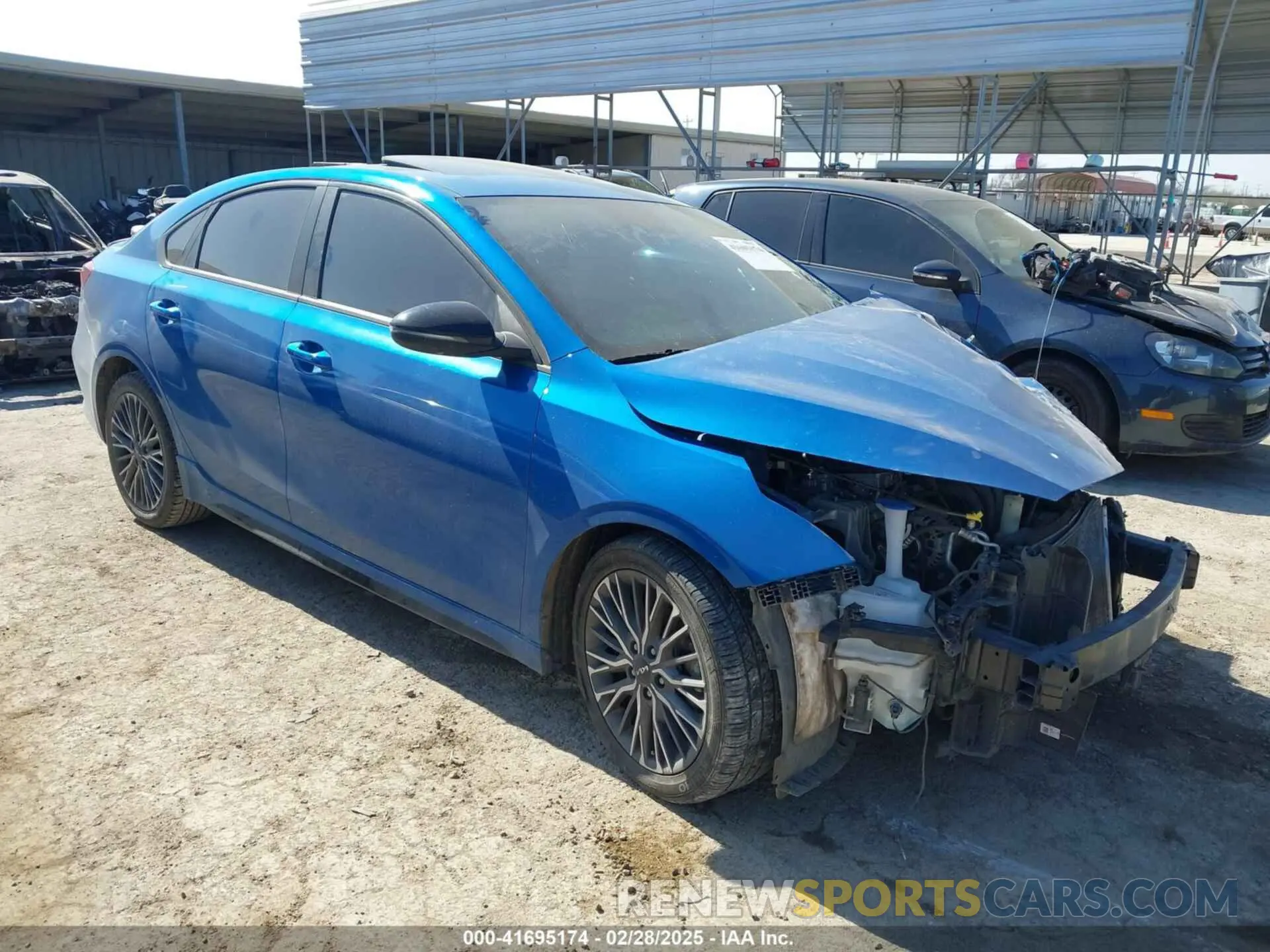 1 Photograph of a damaged car 3KPF54AD1NE491780 KIA FORTE 2022