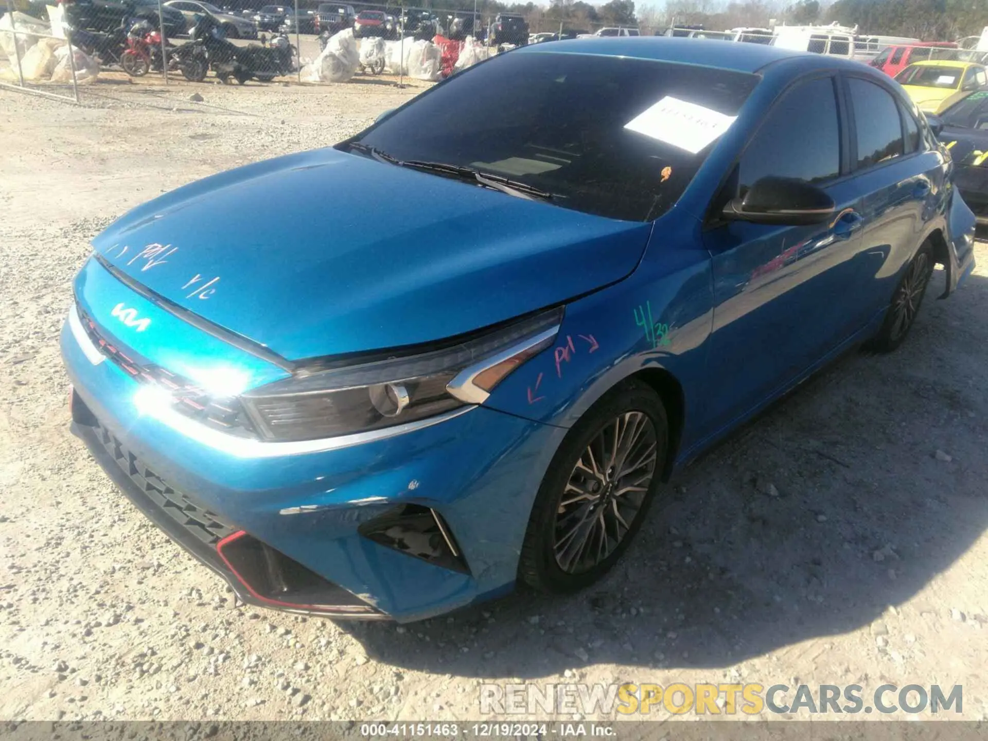 2 Photograph of a damaged car 3KPF54AD2NE428400 KIA FORTE 2022