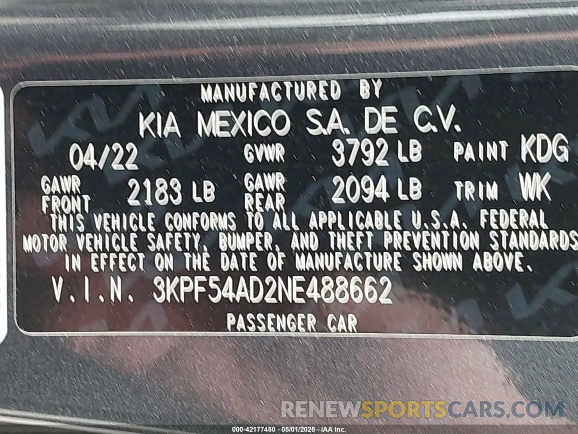 9 Photograph of a damaged car 3KPF54AD2NE488662 KIA FORTE 2022