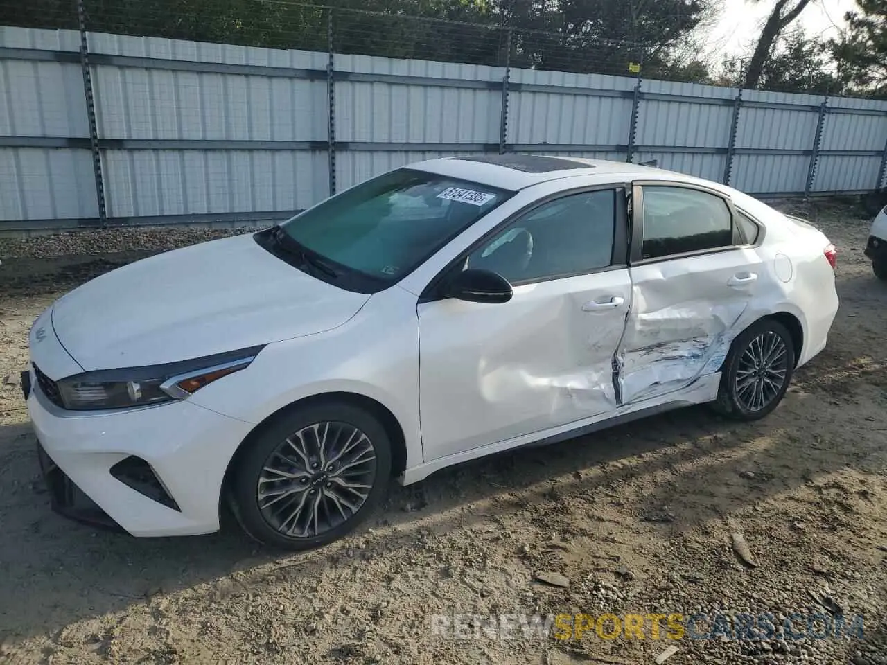 1 Photograph of a damaged car 3KPF54AD3NE455072 KIA FORTE 2022