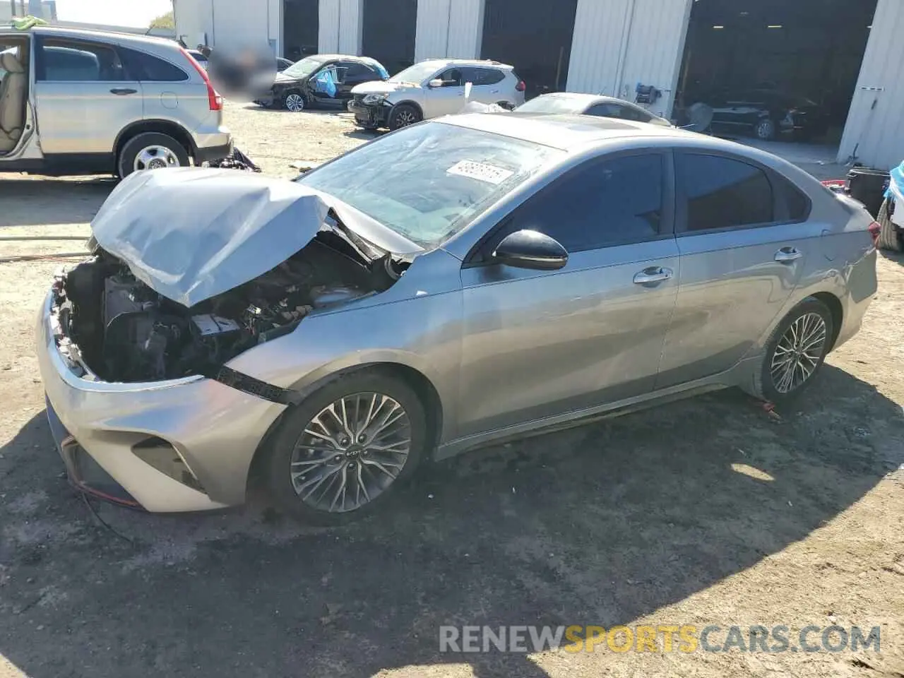 1 Photograph of a damaged car 3KPF54AD6NE427749 KIA FORTE 2022