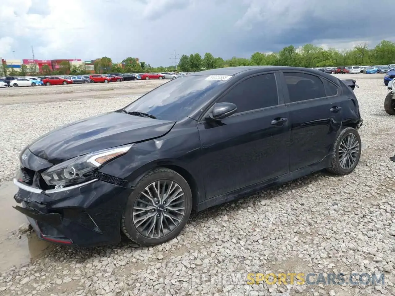 1 Photograph of a damaged car 3KPF54AD6NE438640 KIA FORTE 2022