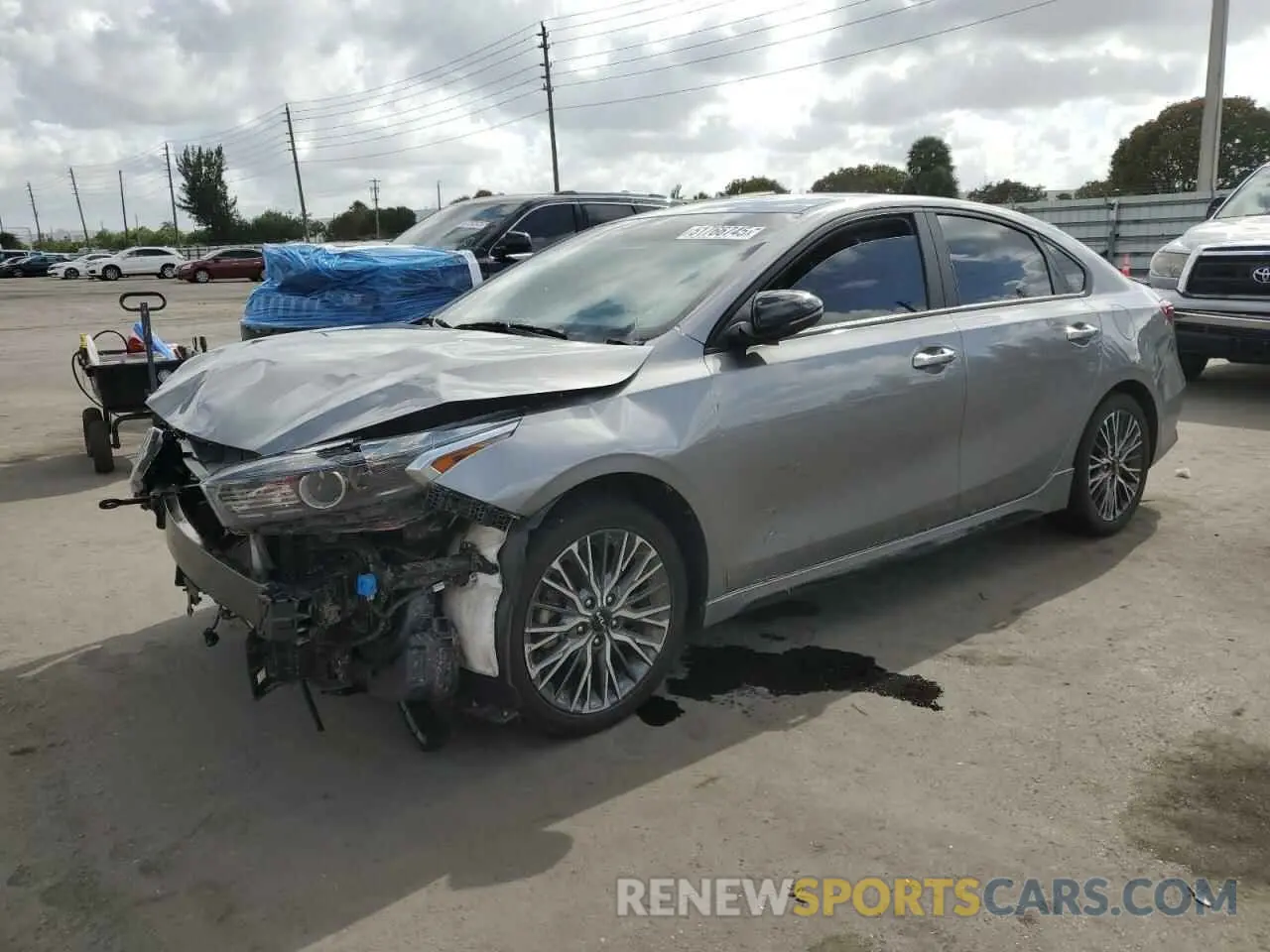 1 Photograph of a damaged car 3KPF54AD6NE470097 KIA FORTE 2022