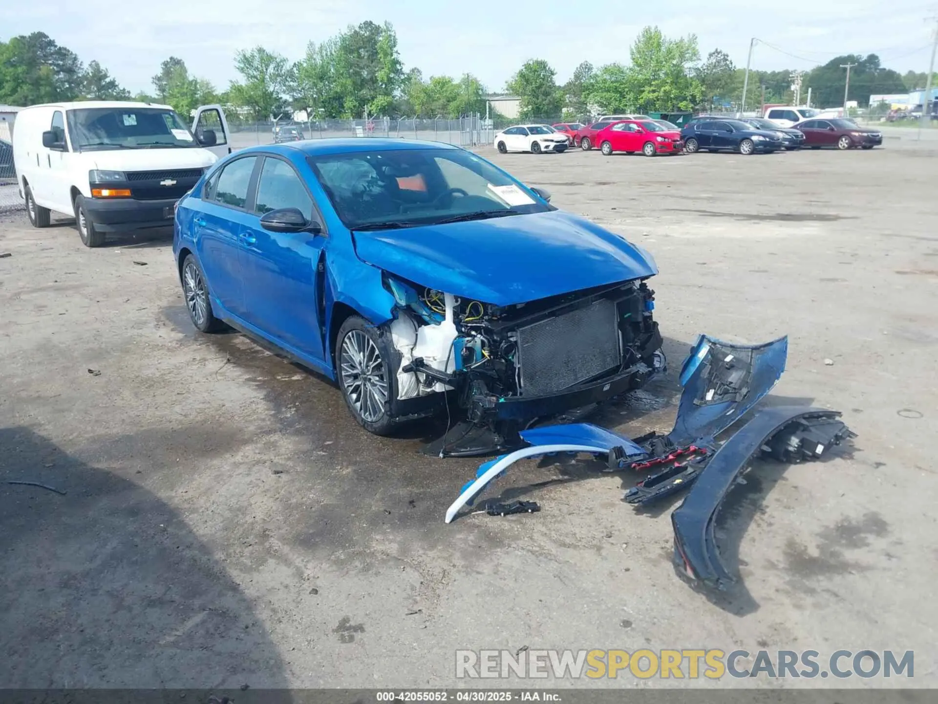 1 Photograph of a damaged car 3KPF54AD7NE442356 KIA FORTE 2022
