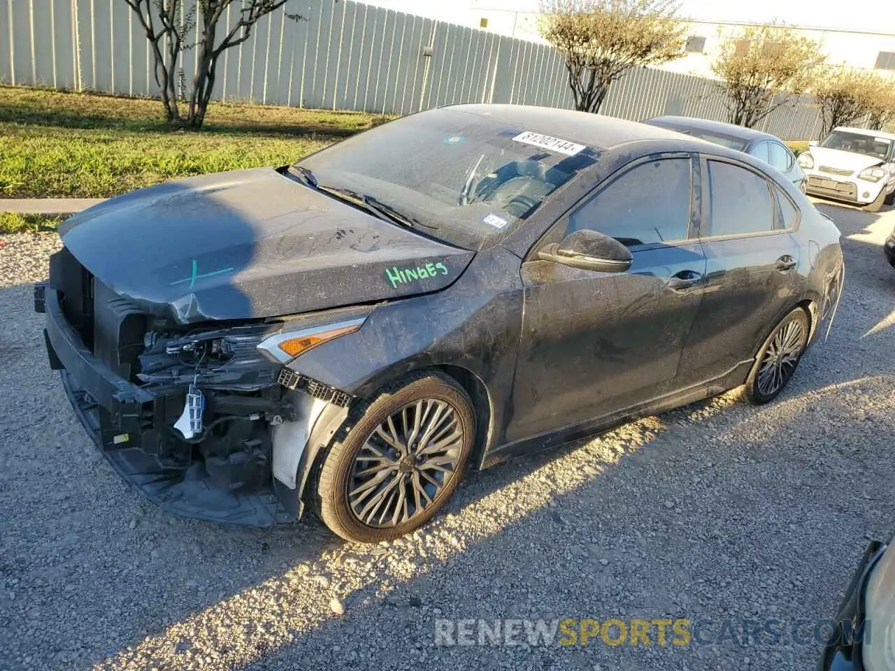 1 Photograph of a damaged car 3KPF54AD9NE432234 KIA FORTE 2022