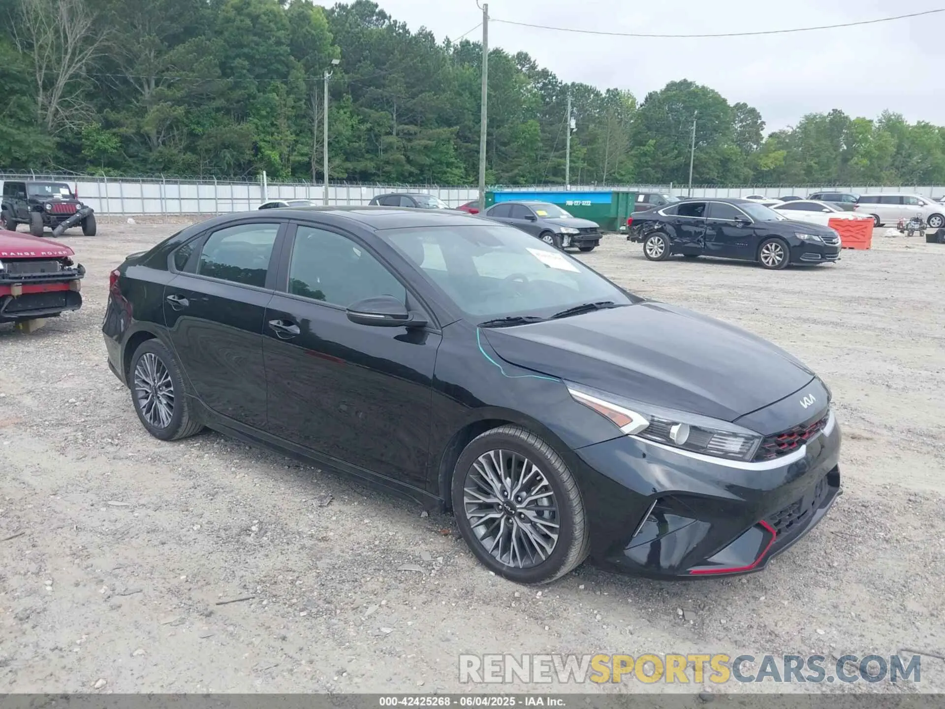 1 Photograph of a damaged car 3KPF54AD9NE458980 KIA FORTE 2022