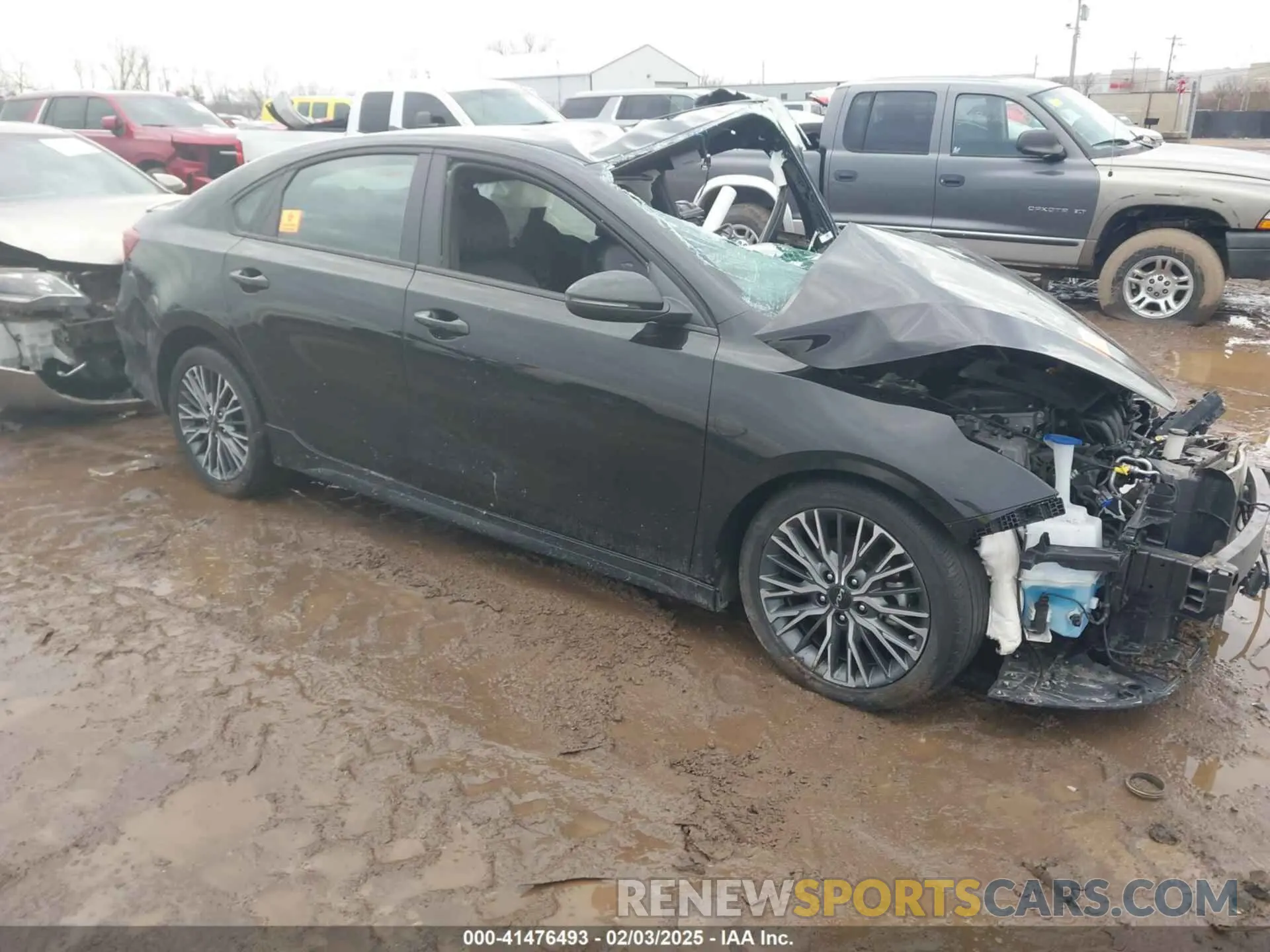 1 Photograph of a damaged car 3KPF54AD9NE488982 KIA FORTE 2022