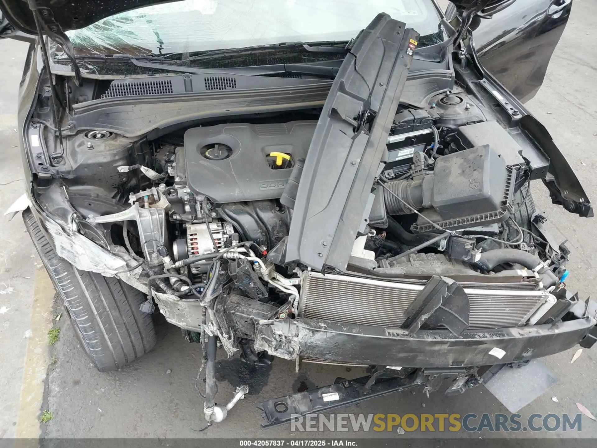 6 Photograph of a damaged car 3KPF54AD9NE498735 KIA FORTE 2022