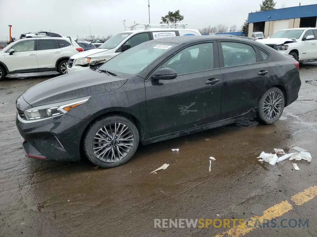 1 Photograph of a damaged car 3KPF54ADXNE480910 KIA FORTE 2022