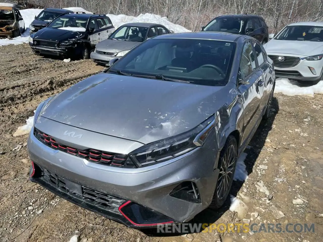 1 Photograph of a damaged car 3KPF54ADXNE502680 KIA FORTE 2022