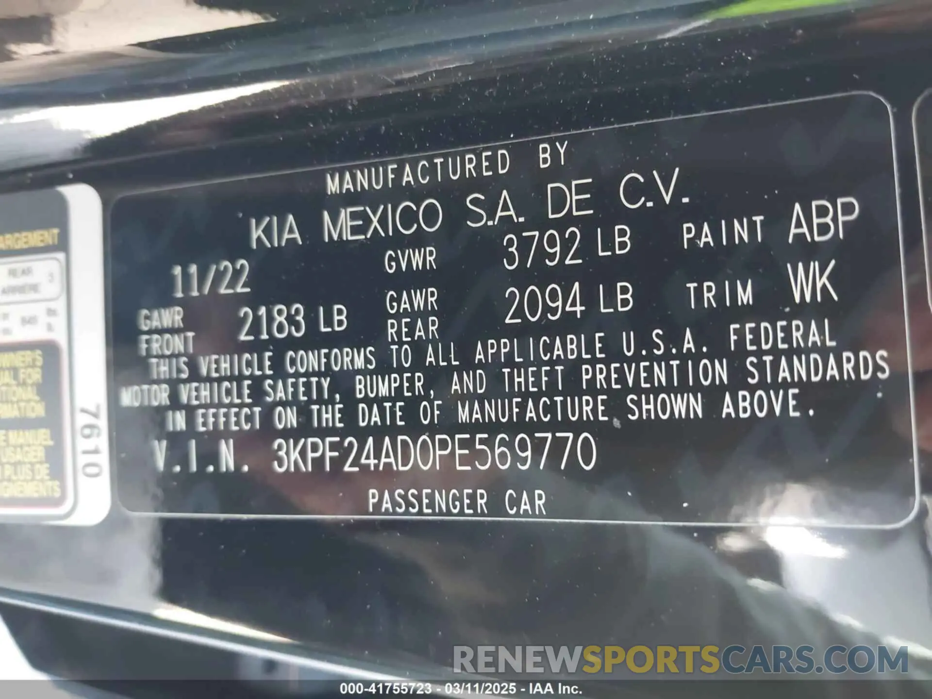 9 Photograph of a damaged car 3KPF24AD0PE569770 KIA FORTE 2023
