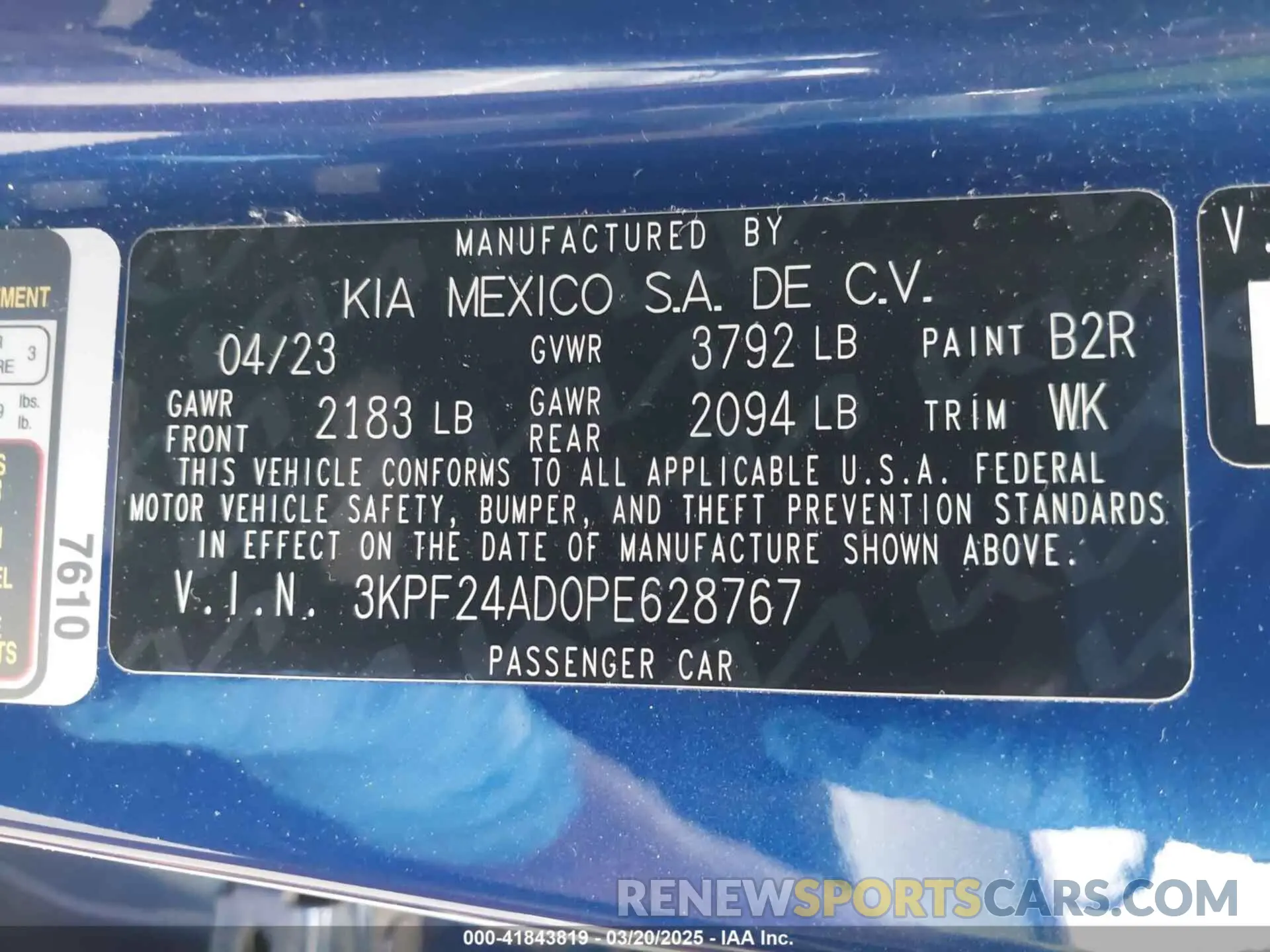 9 Photograph of a damaged car 3KPF24AD0PE628767 KIA FORTE 2023
