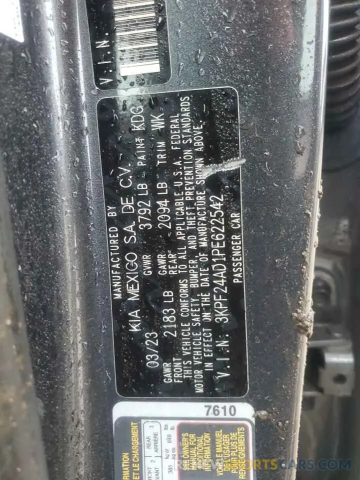13 Photograph of a damaged car 3KPF24AD1PE622542 KIA FORTE 2023