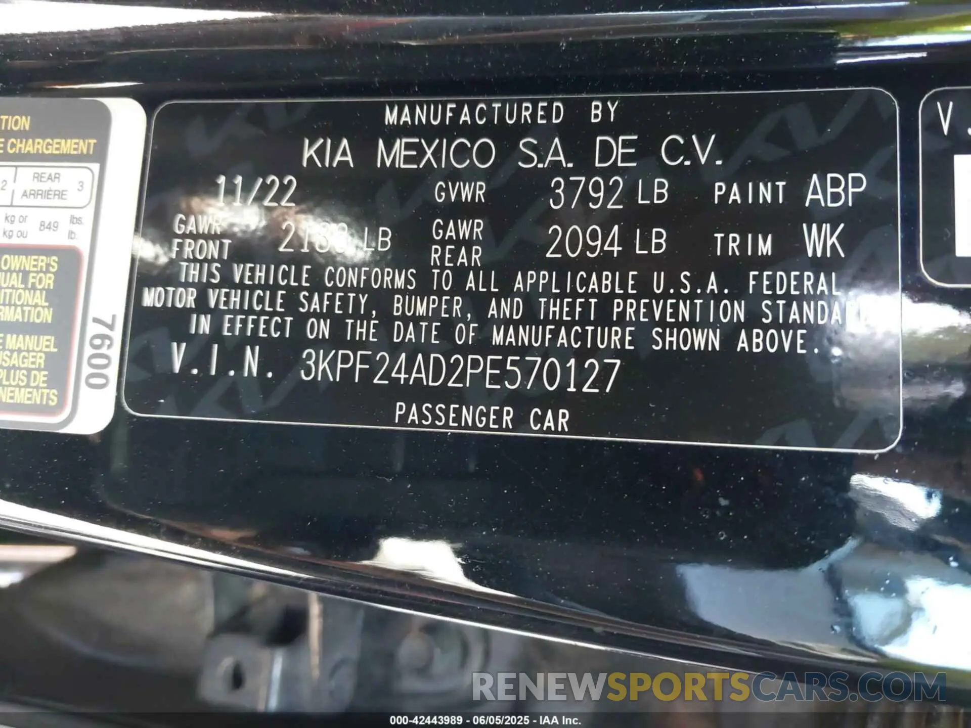 9 Photograph of a damaged car 3KPF24AD2PE570127 KIA FORTE 2023
