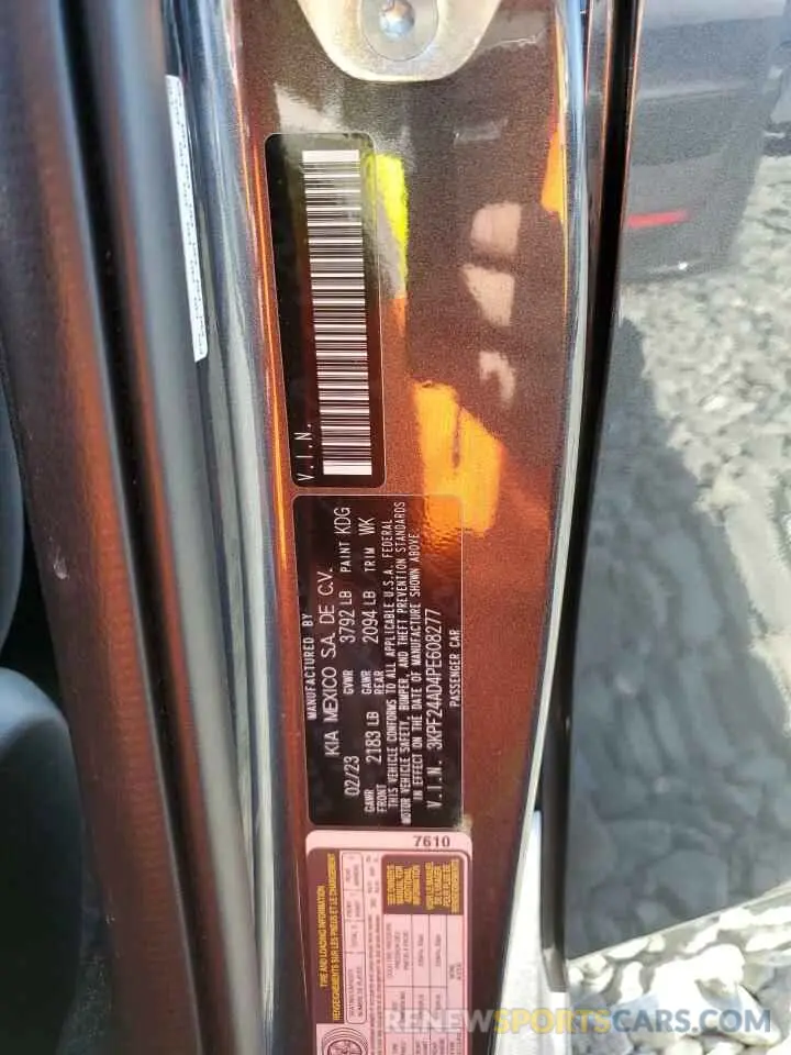 12 Photograph of a damaged car 3KPF24AD4PE608277 KIA FORTE 2023