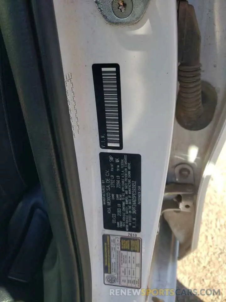 13 Photograph of a damaged car 3KPF24AD5PE593952 KIA FORTE 2023