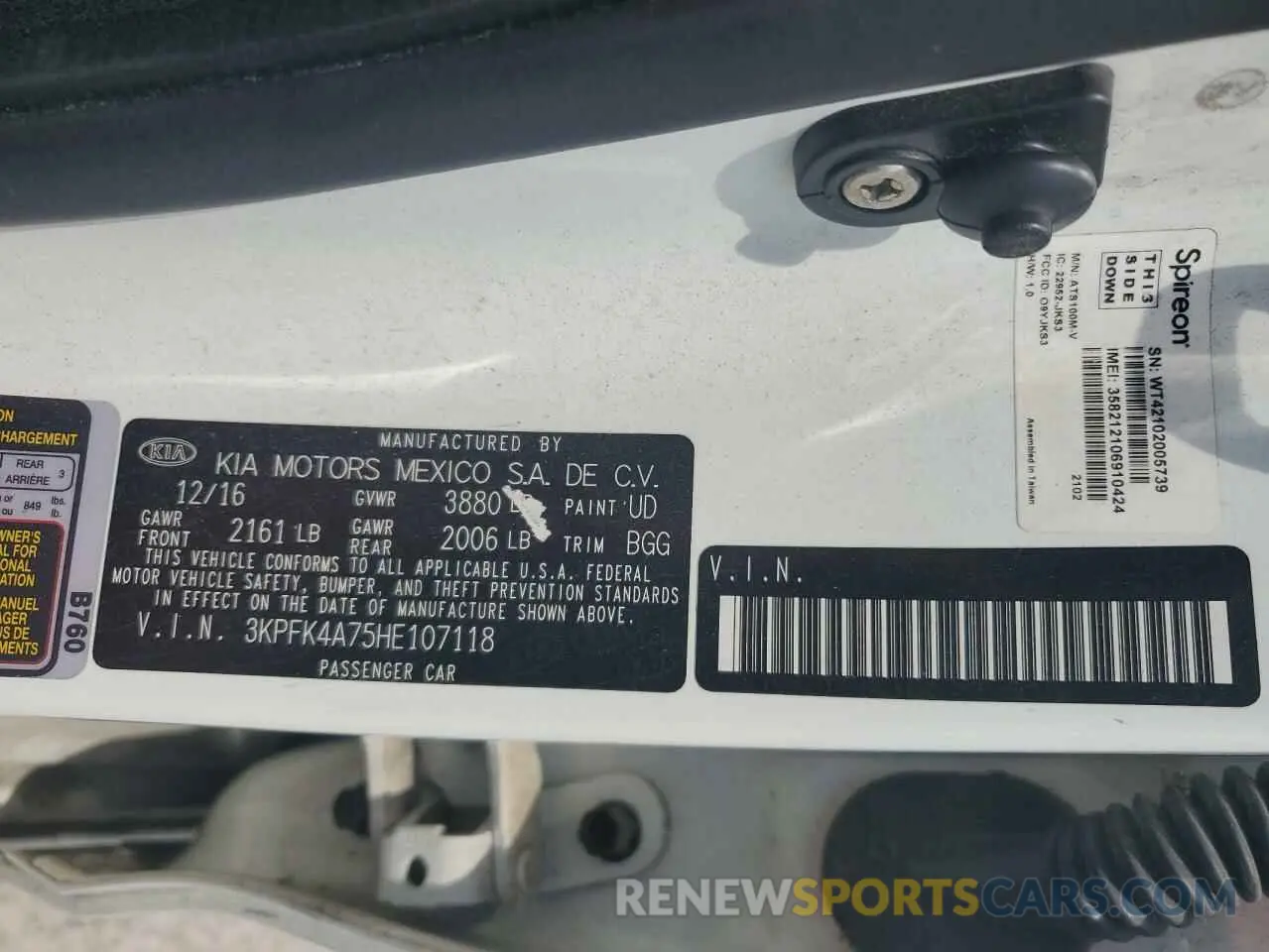 12 Photograph of a damaged car 3KPF24AD6PE510738 KIA FORTE 2023