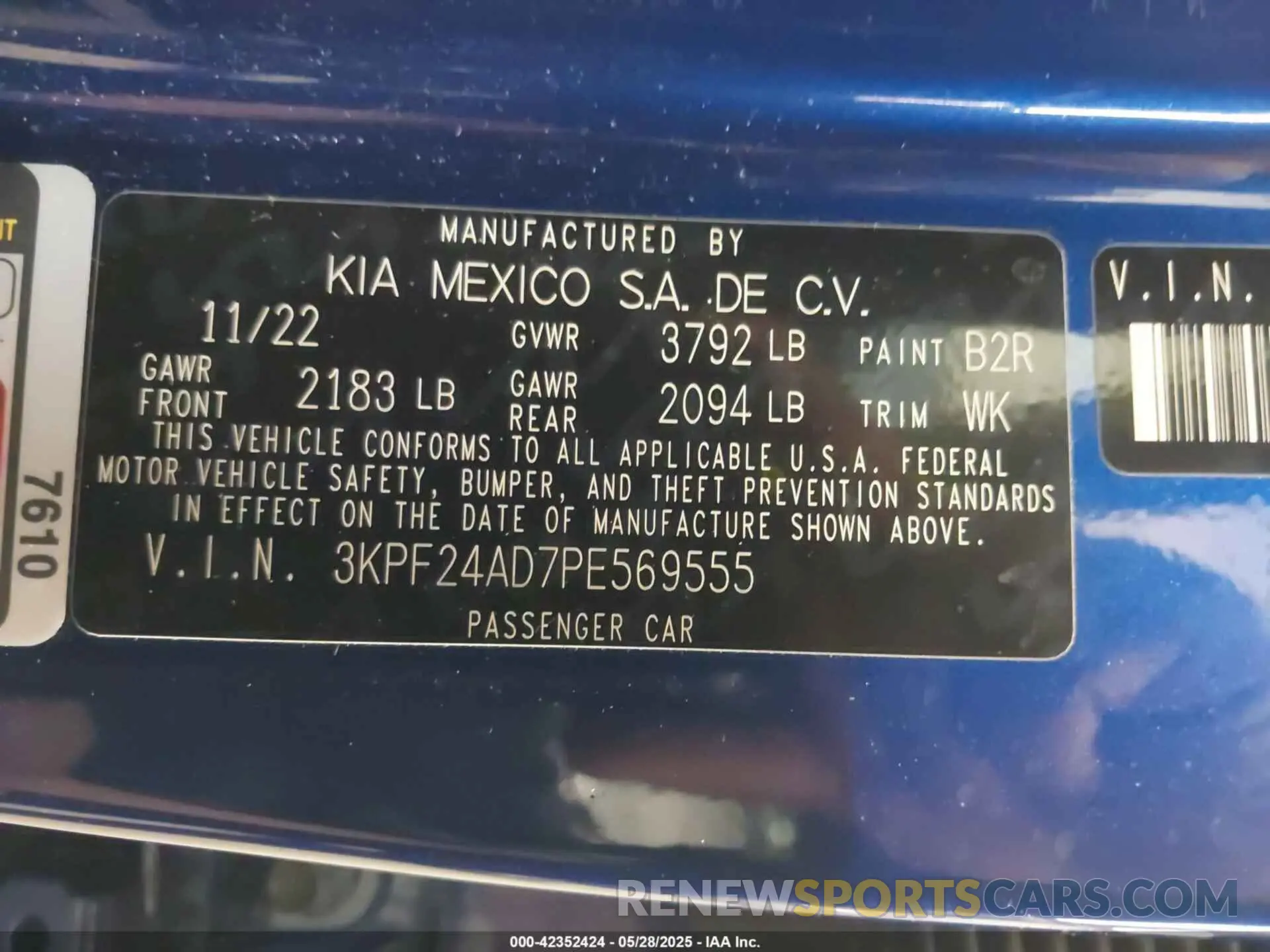 9 Photograph of a damaged car 3KPF24AD7PE569555 KIA FORTE 2023