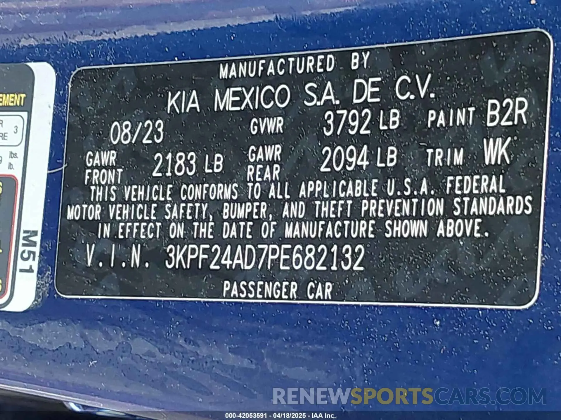 9 Photograph of a damaged car 3KPF24AD7PE682132 KIA FORTE 2023